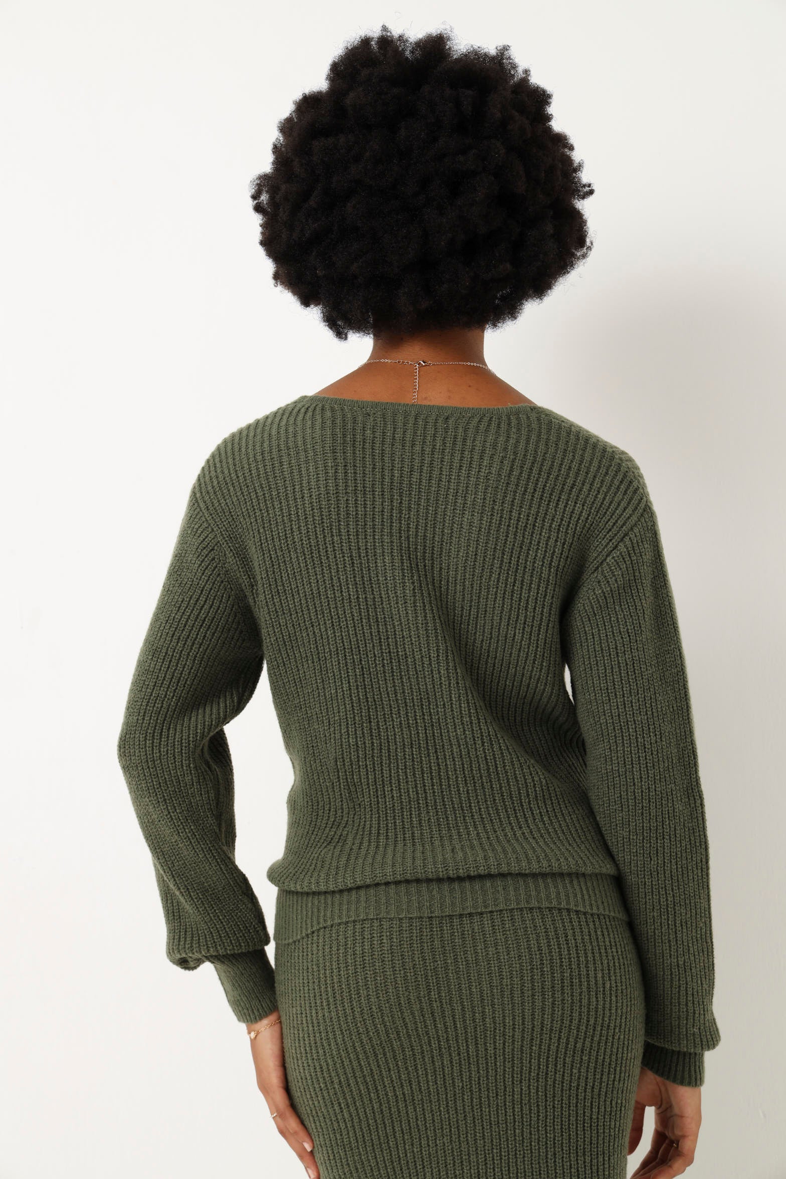 Knot Front Pullover - Fatigue - Image 5