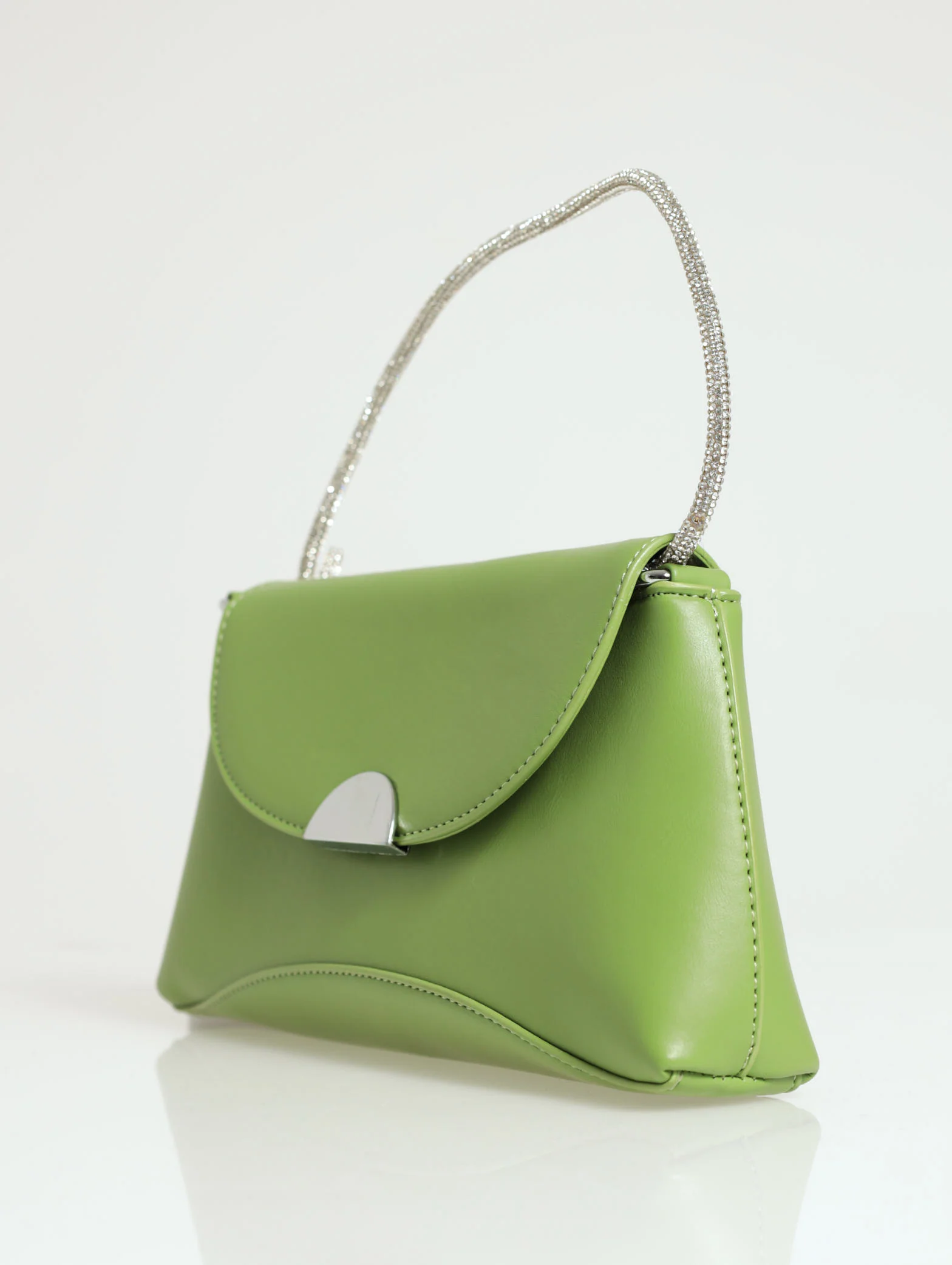 Knotted Handle Detail Shoulder Bag - Image 4