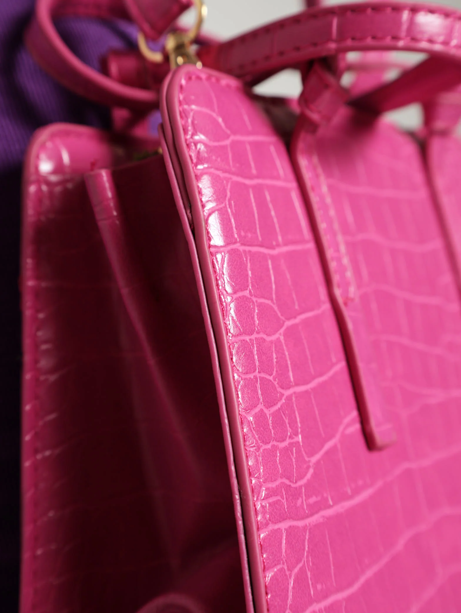 Knotted Squarish Box Tote Bag - Image 4