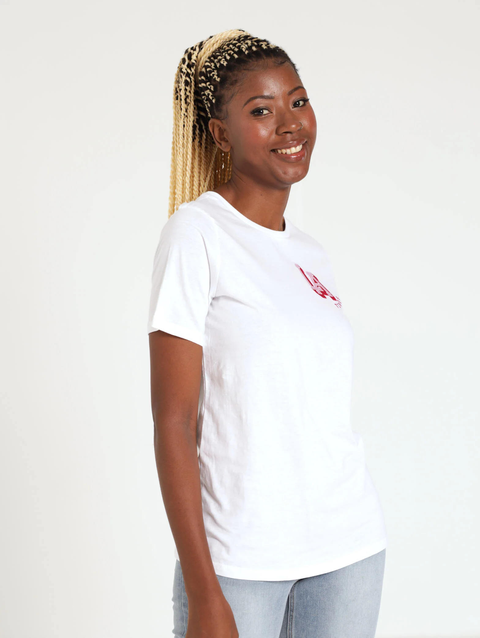 L.A. Vibes Trim Tee - White - Image 2
