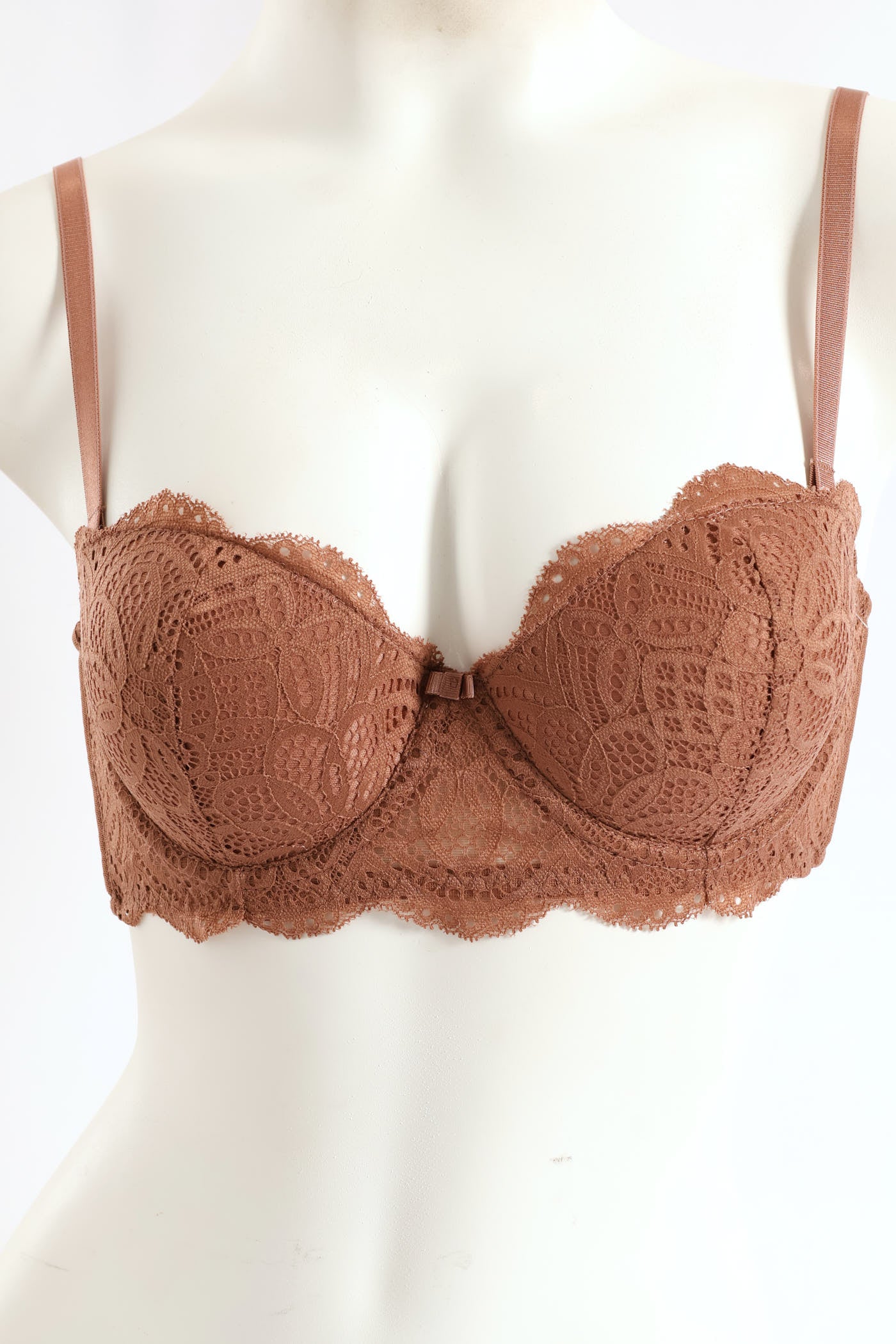 Lace Balconette Bra - Mocha