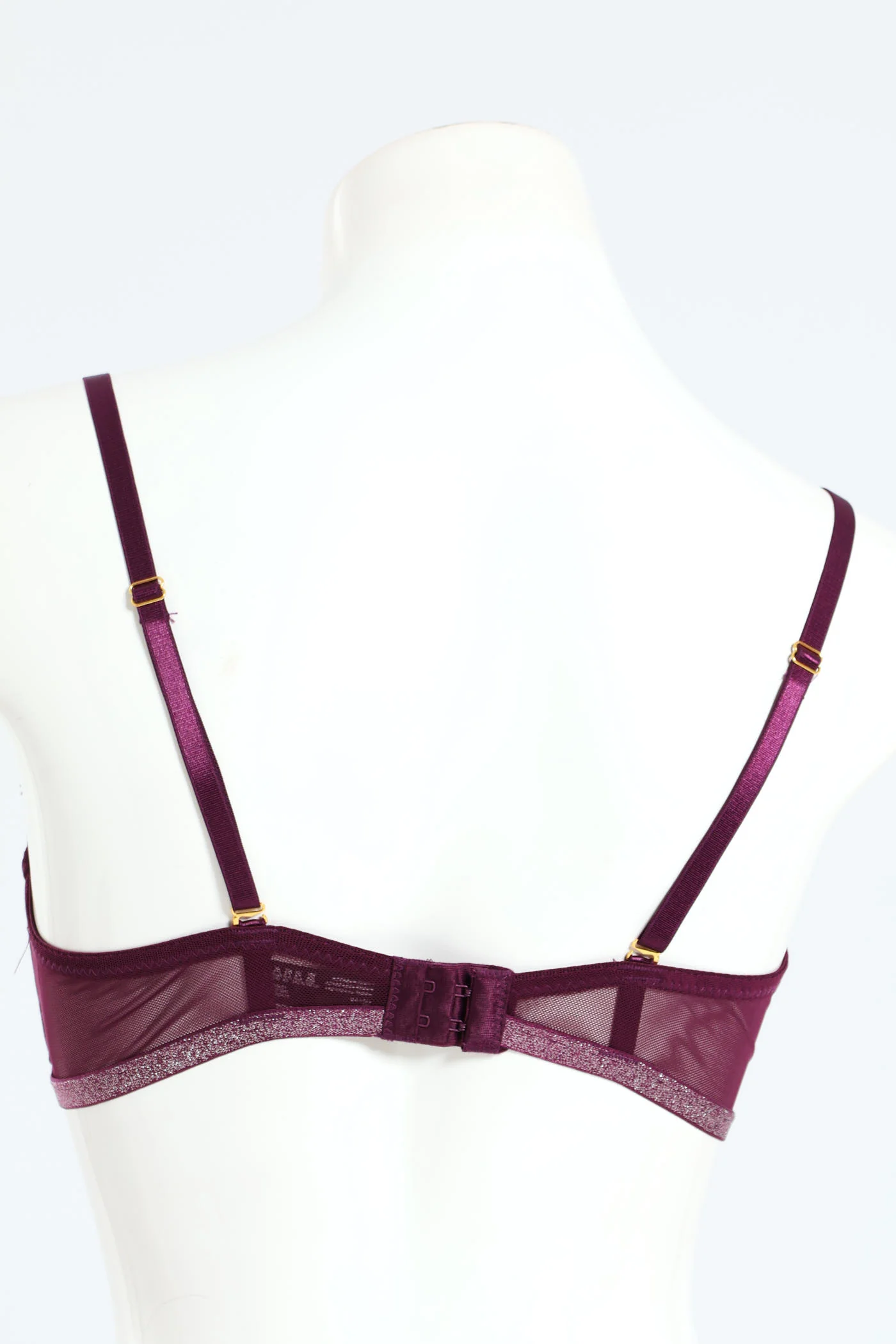 Lace Balconette Bra - Potent Purple - Image 3