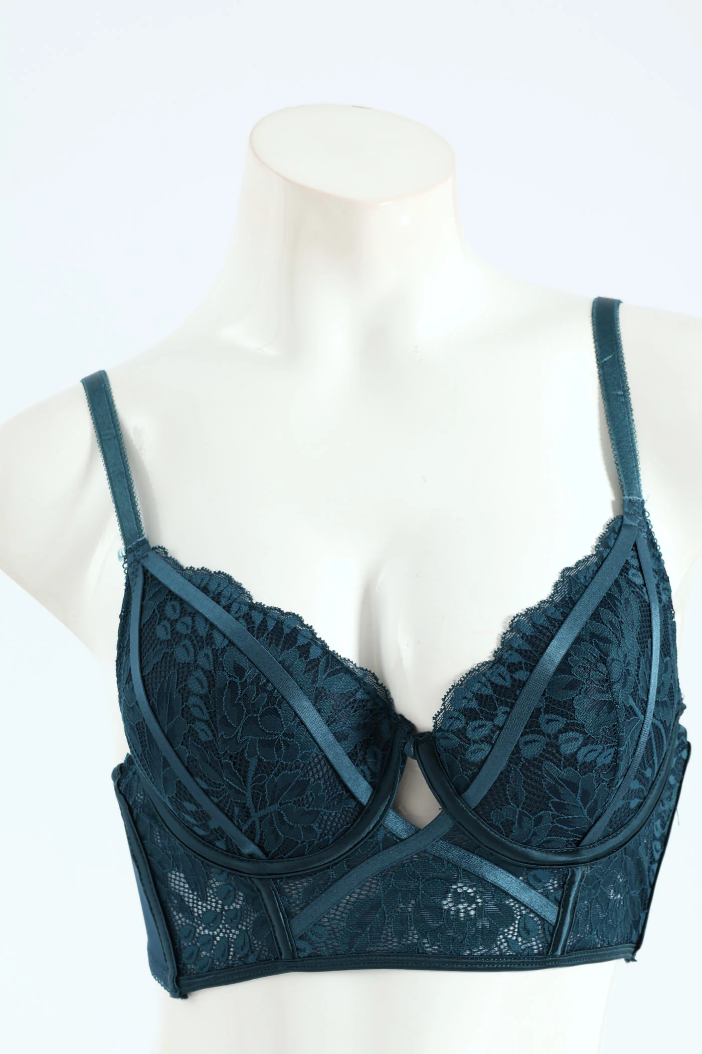 Lace Longline Bra - Reflecting Pond