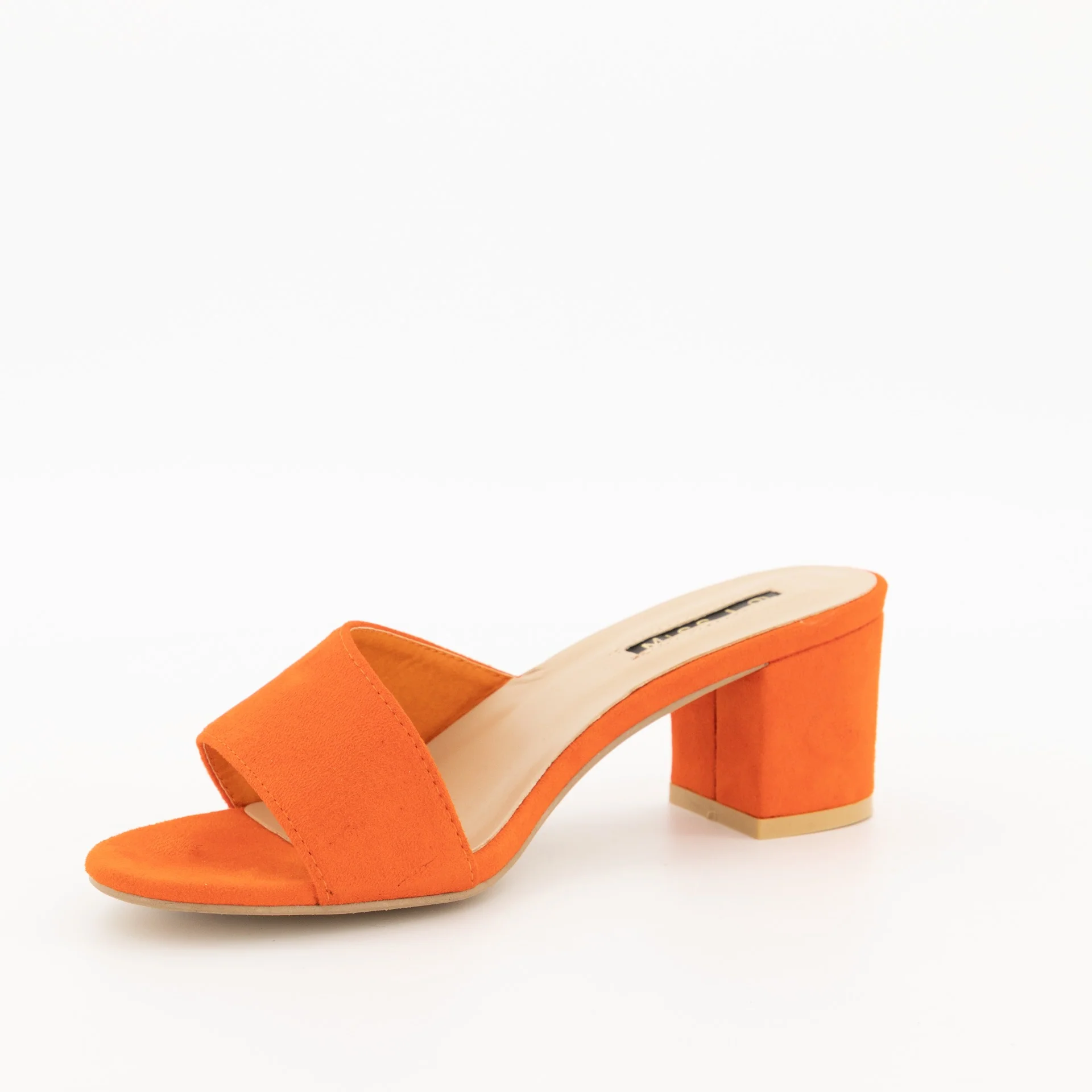 Asymmetrical Push-In Mule On Low Block Heel - Image 5