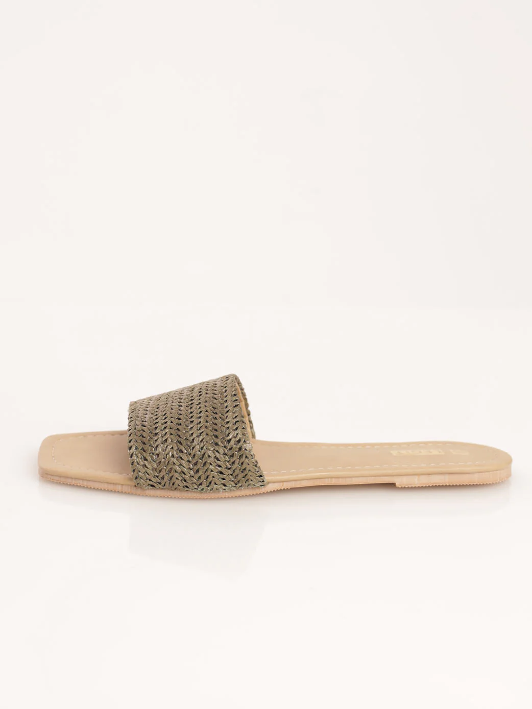 Basic Rafia Mule Sandal - Fatigue - Image 2