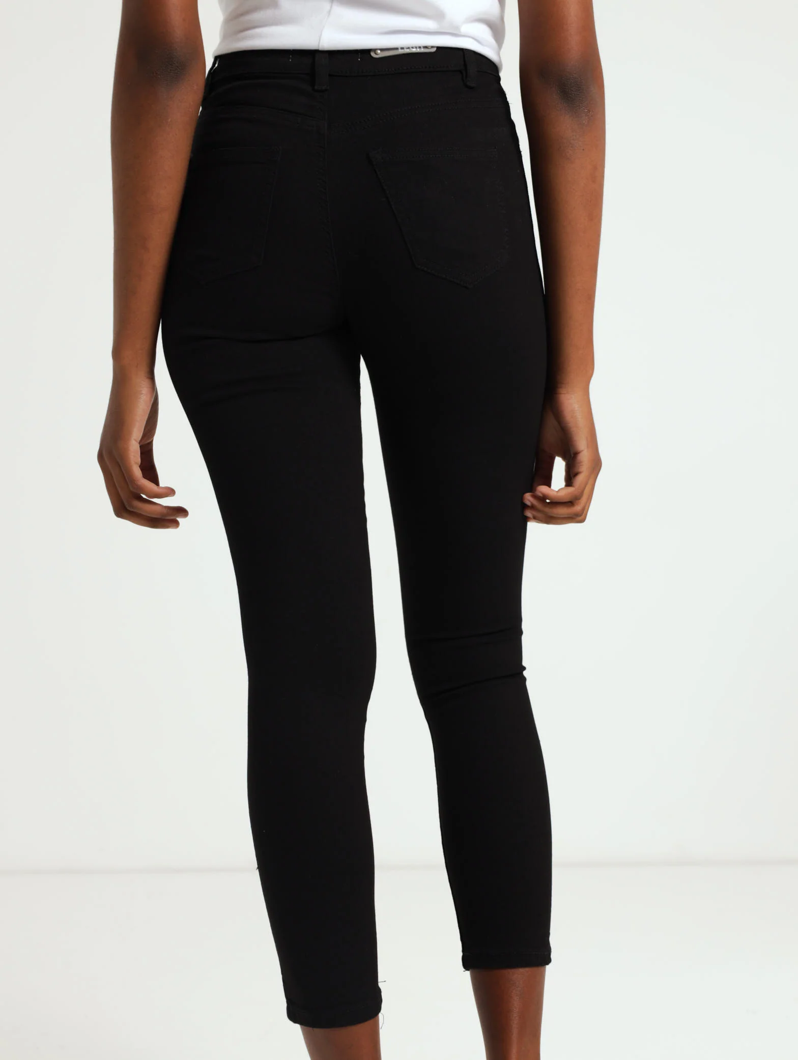 Black Hi-Rise Ankle Grazer Skinny Denim Jean - Image 3