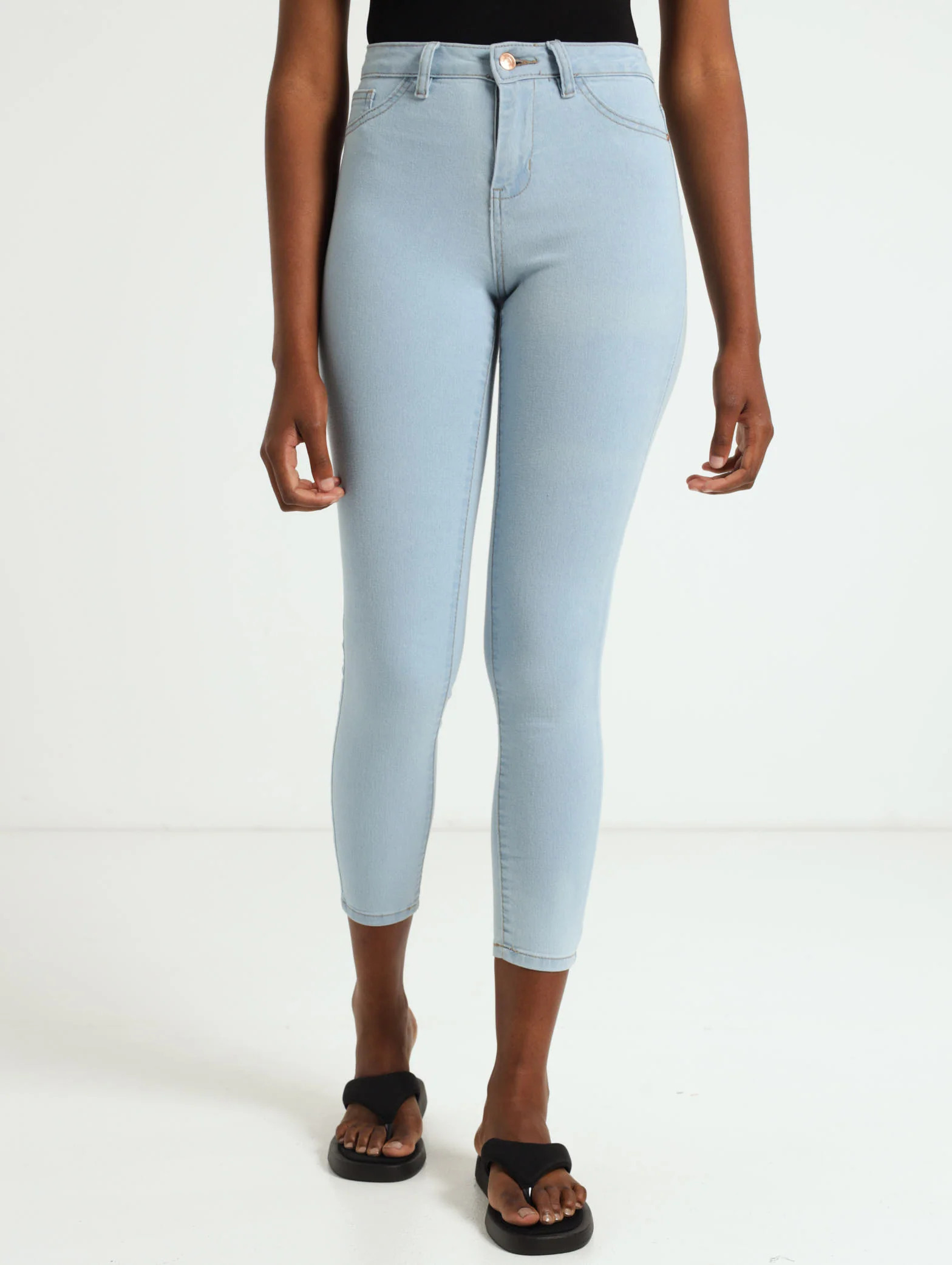 Hi-Rise Ankle Grazer Skinny Jean - Bleach Denim