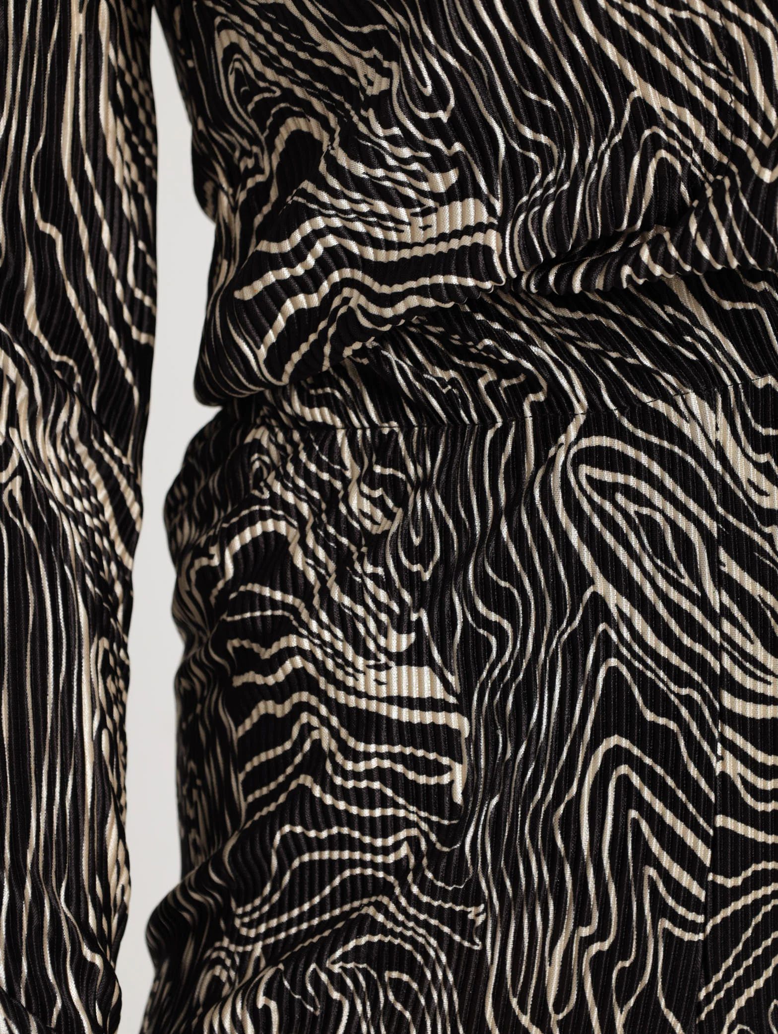 Bodre Swirl Print Pants - Black/White - Image 5