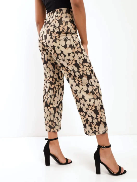 Culotte Jaquard Pant - Floral - Image 2