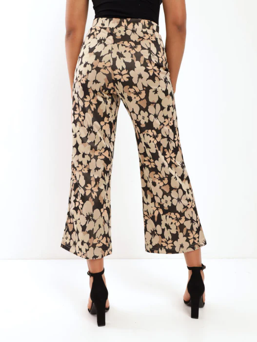 Culotte Jaquard Pant - Floral - Image 3
