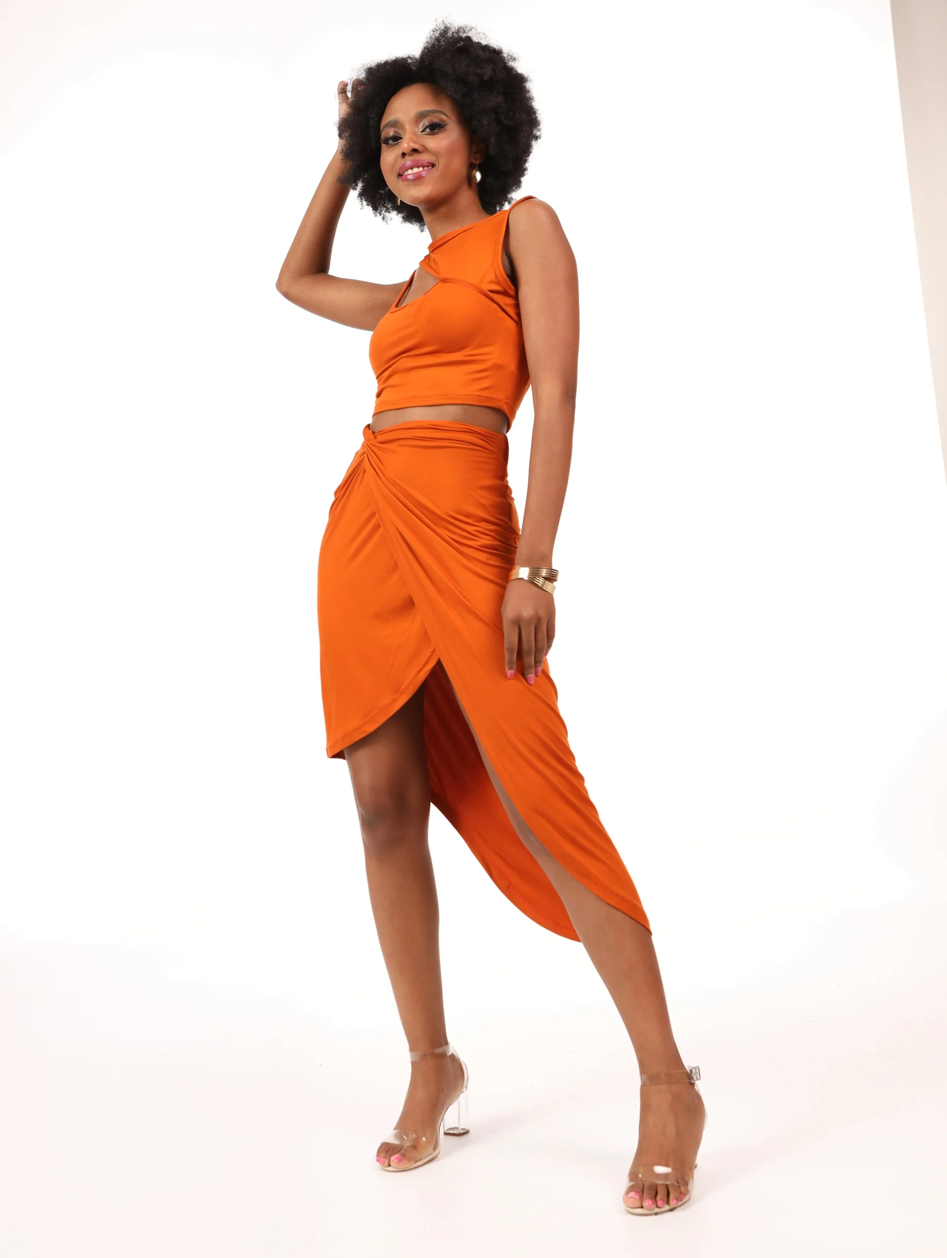 Cut Out Tank - Tan - Image 2