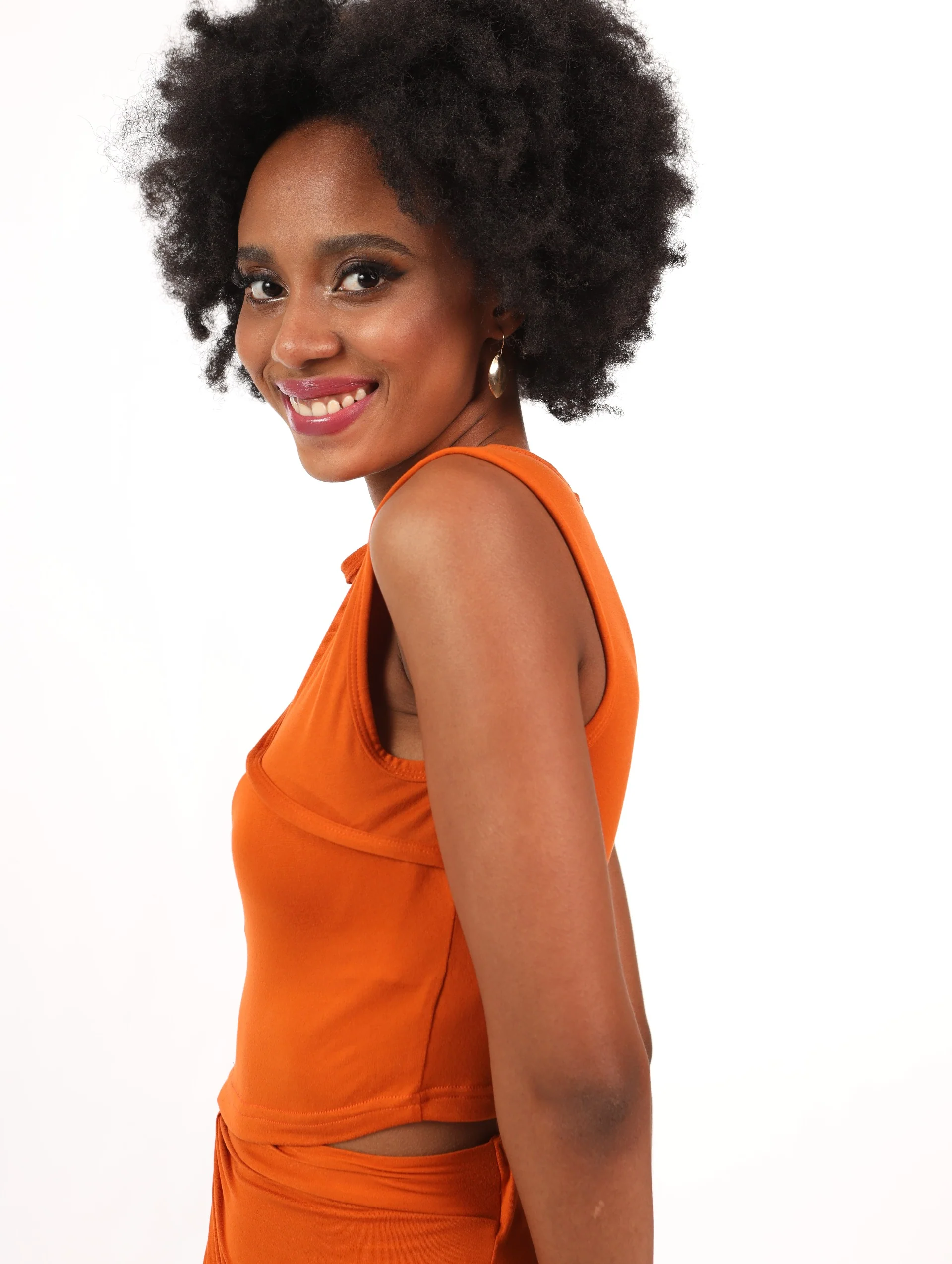 Cut Out Tank - Tan - Image 3
