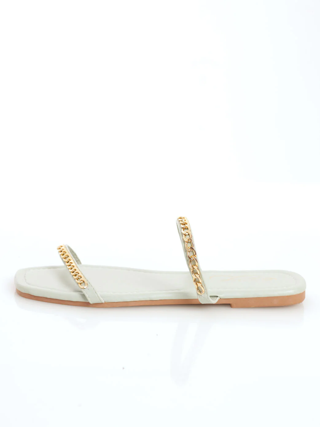 Dainty Double Strap Mule Sandal - Sage - Image 2