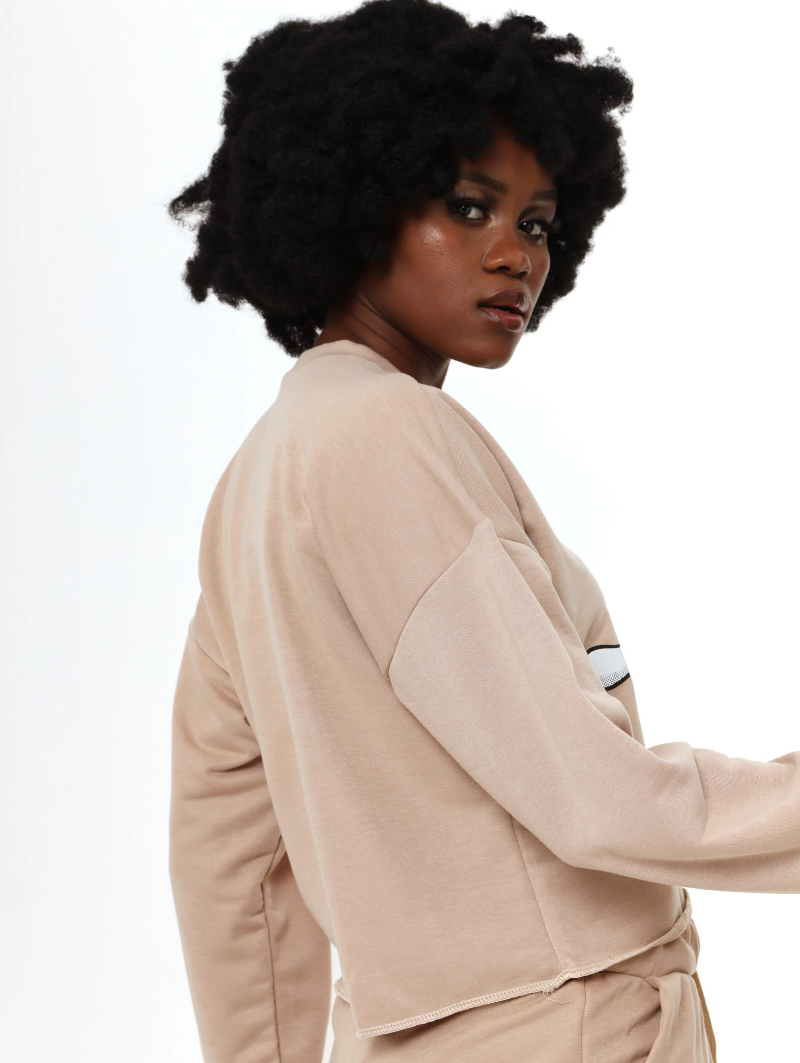 Daisy Crew Pullover - Stone - Image 2