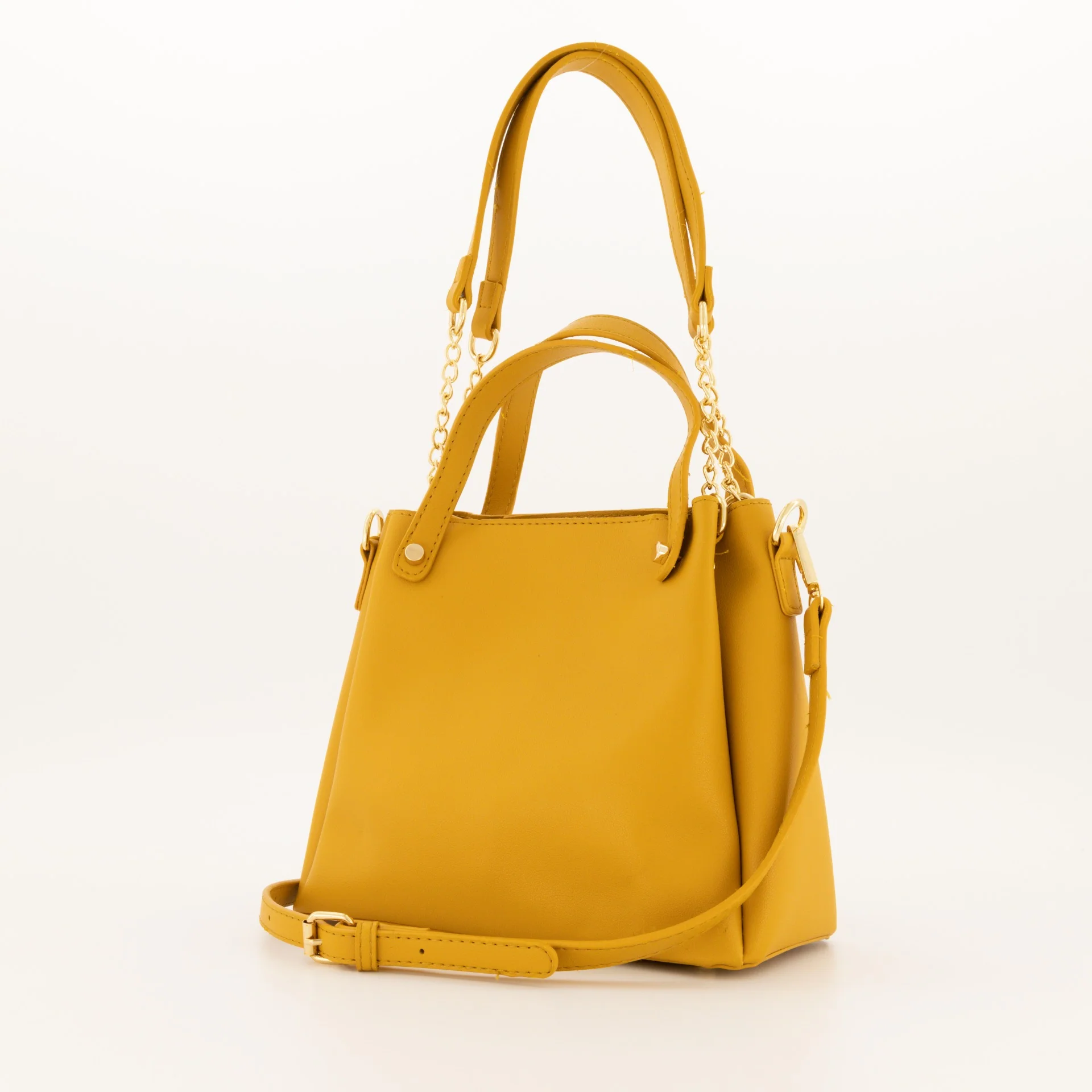 Double Handle Tote - Mustard - Image 4