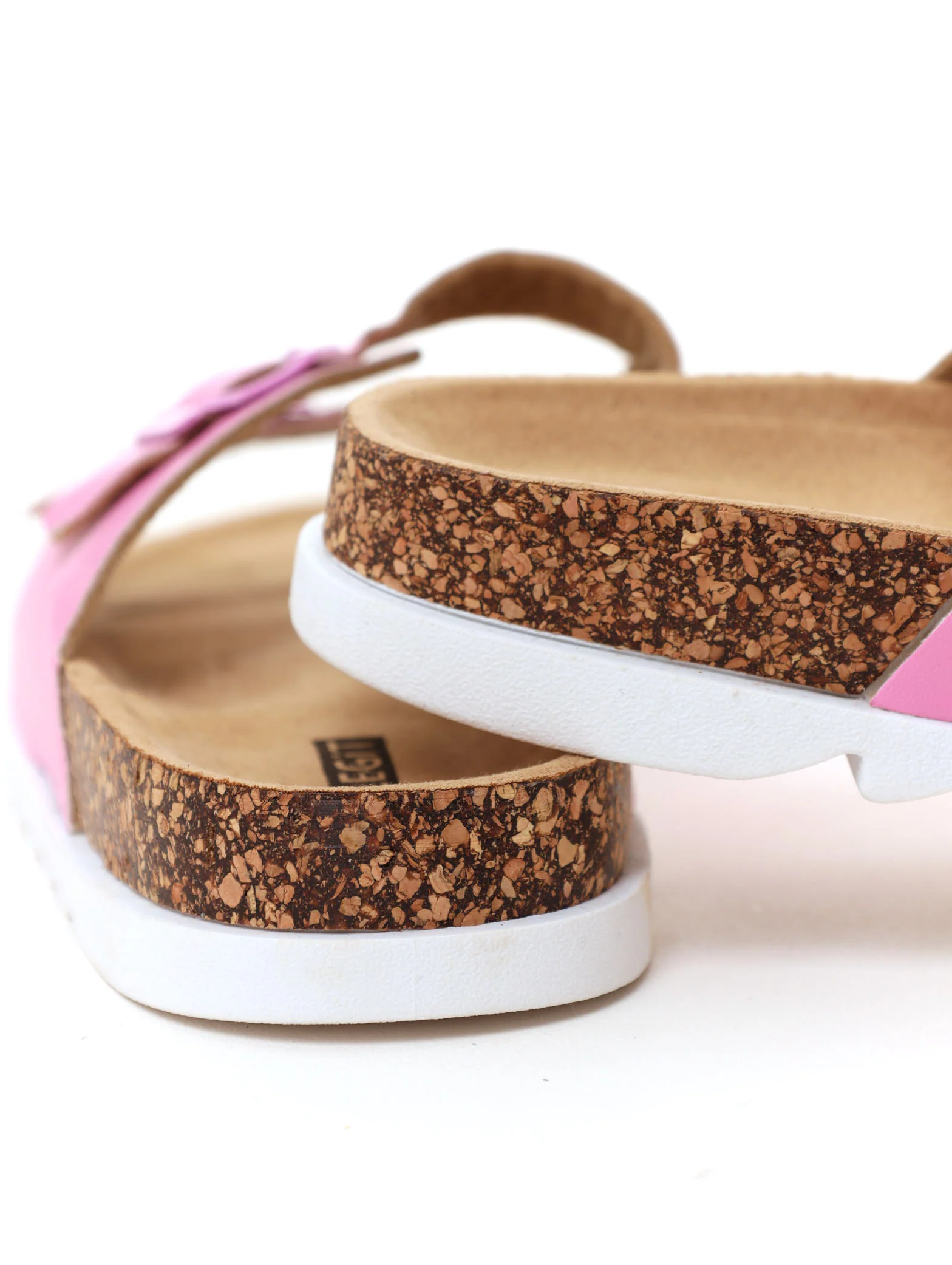 Double Strap Plain Sandal - Pink Macaroon - Image 4