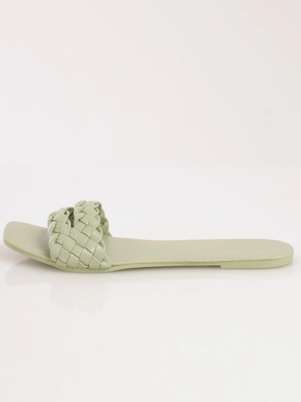 Double Weave Strap Sandal - Sage - Image 3