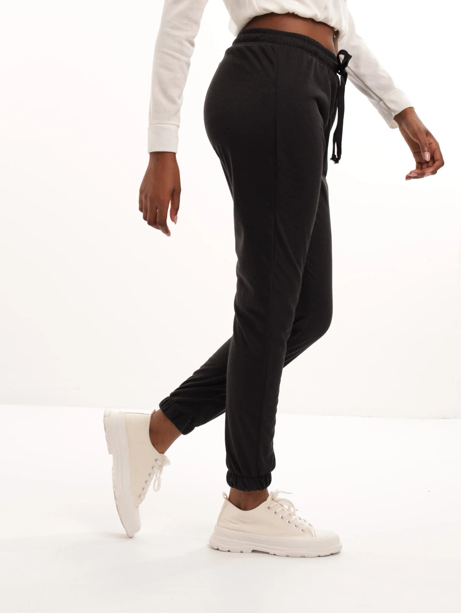 Drapy Jogger - Black - Image 2