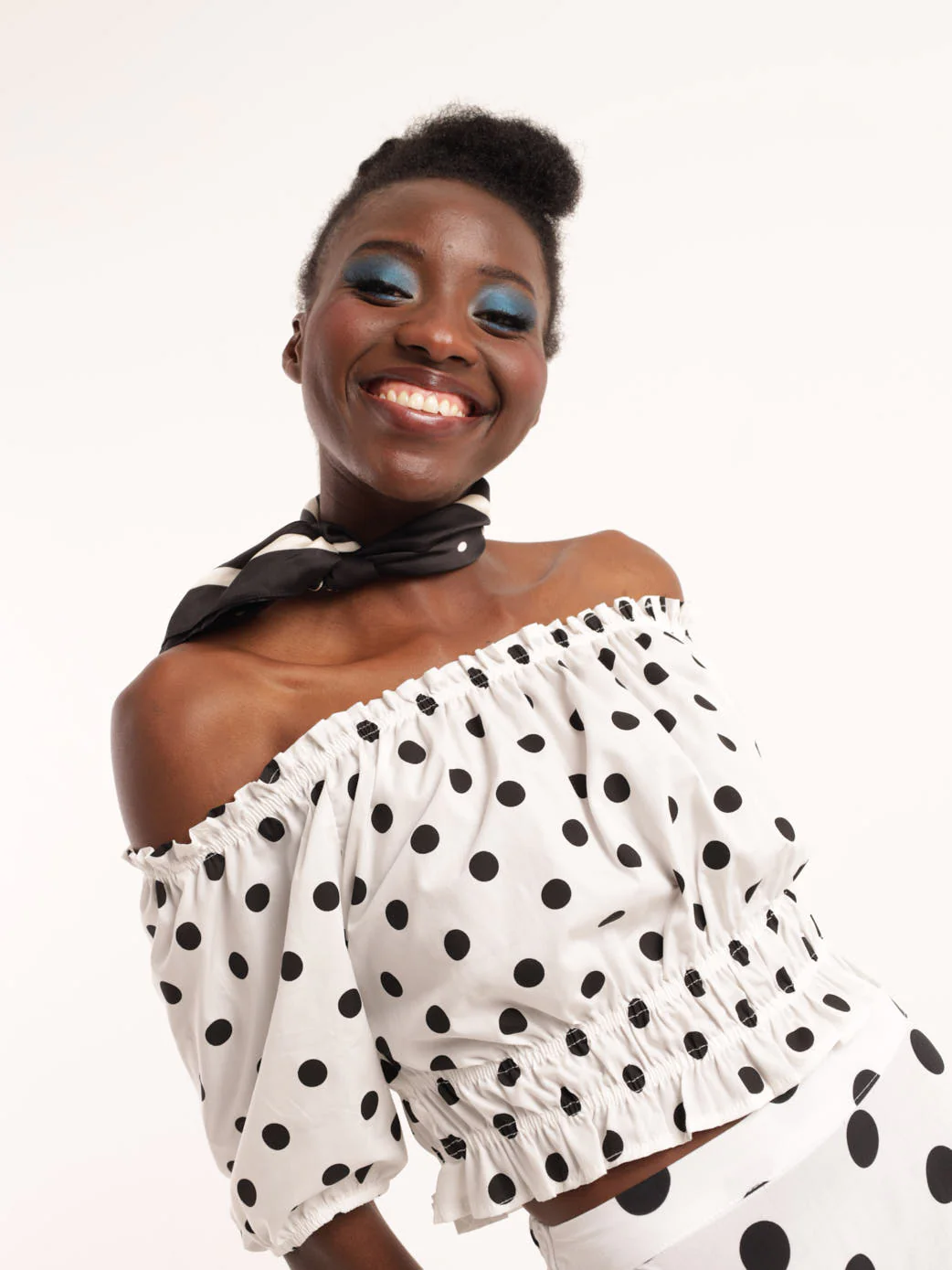 Elasticated Puff Sleeve Top