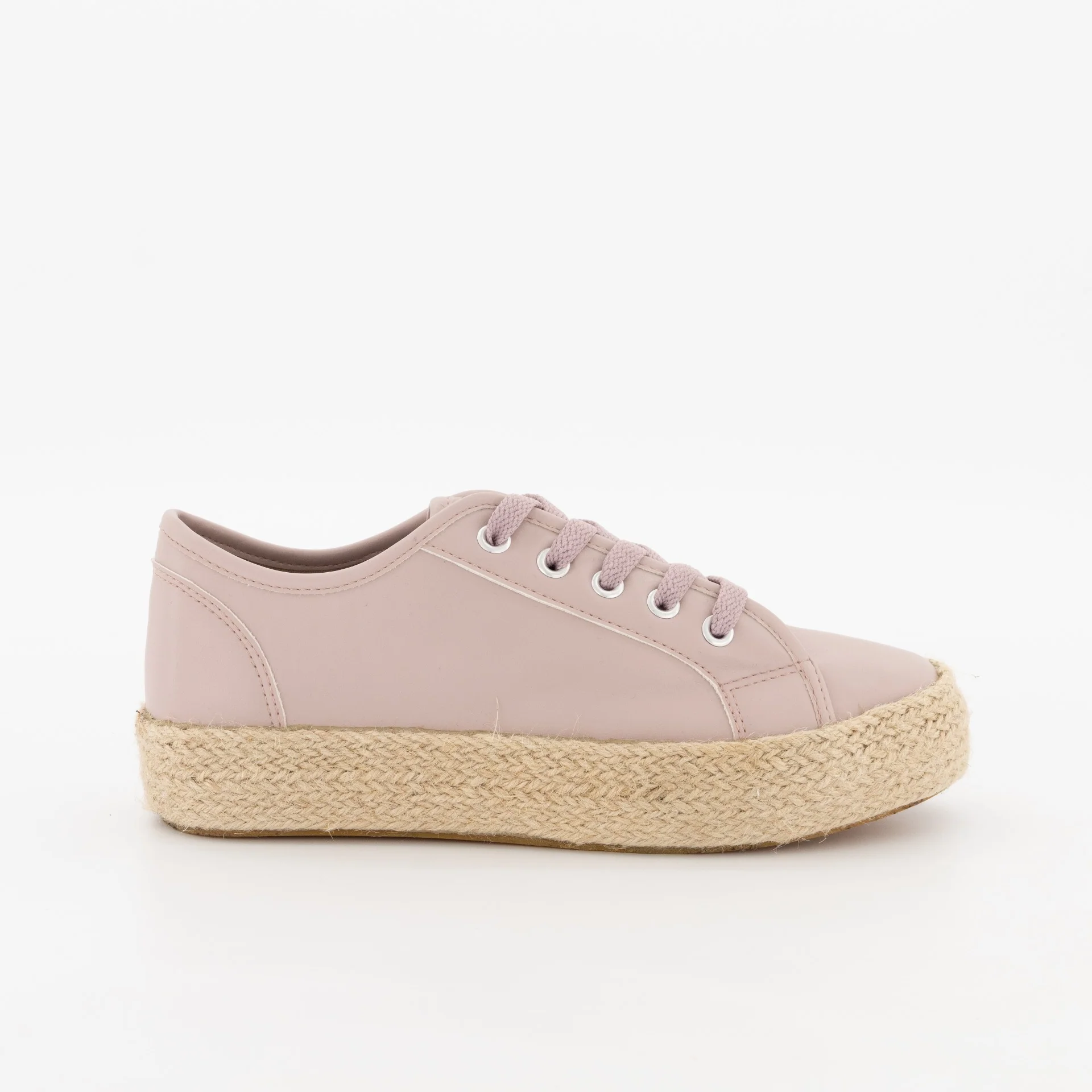 Espadrille PU Sneaker - Blush - Image 5