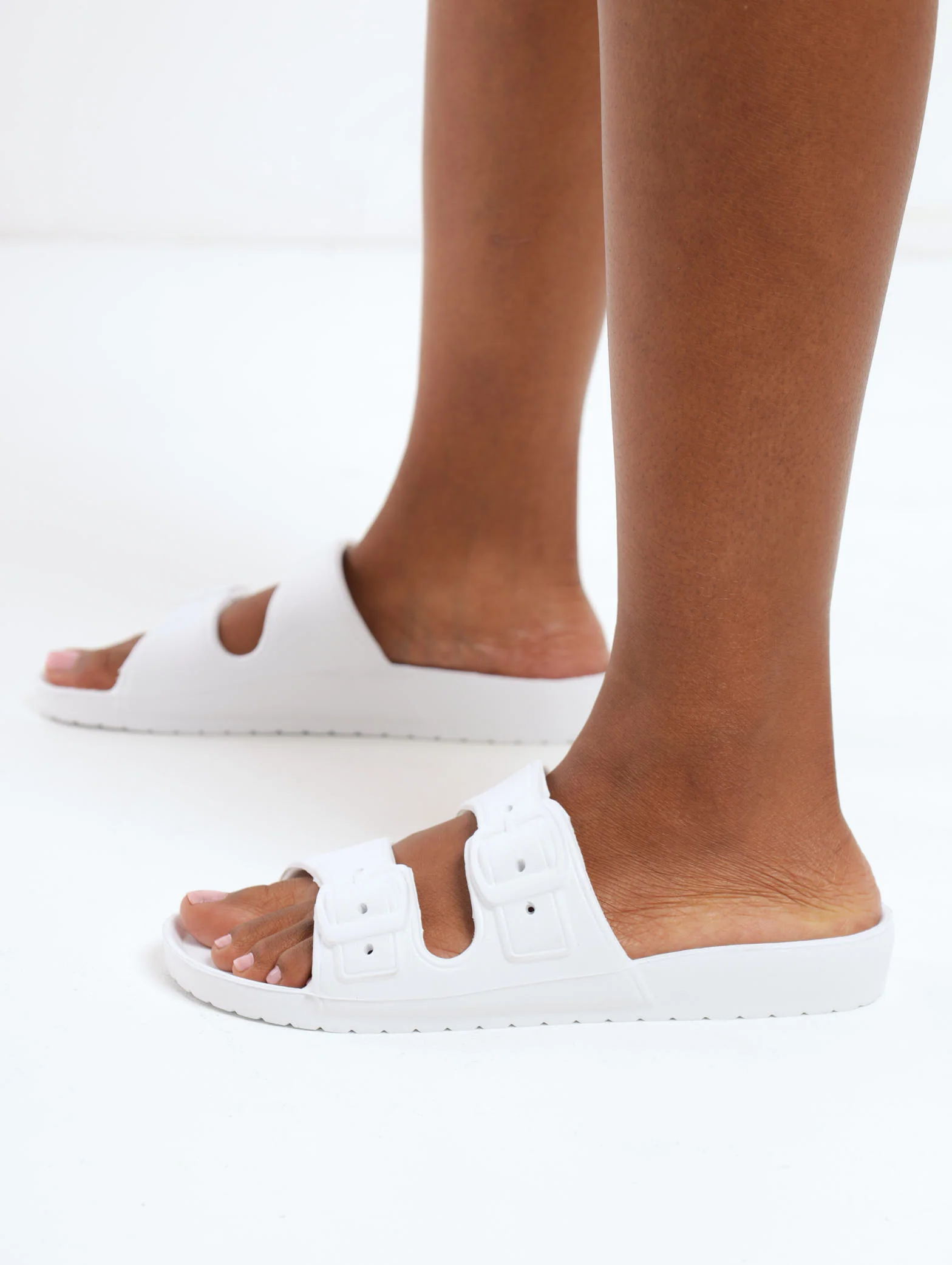 EVA Double Strap Sandal - White - Image 2