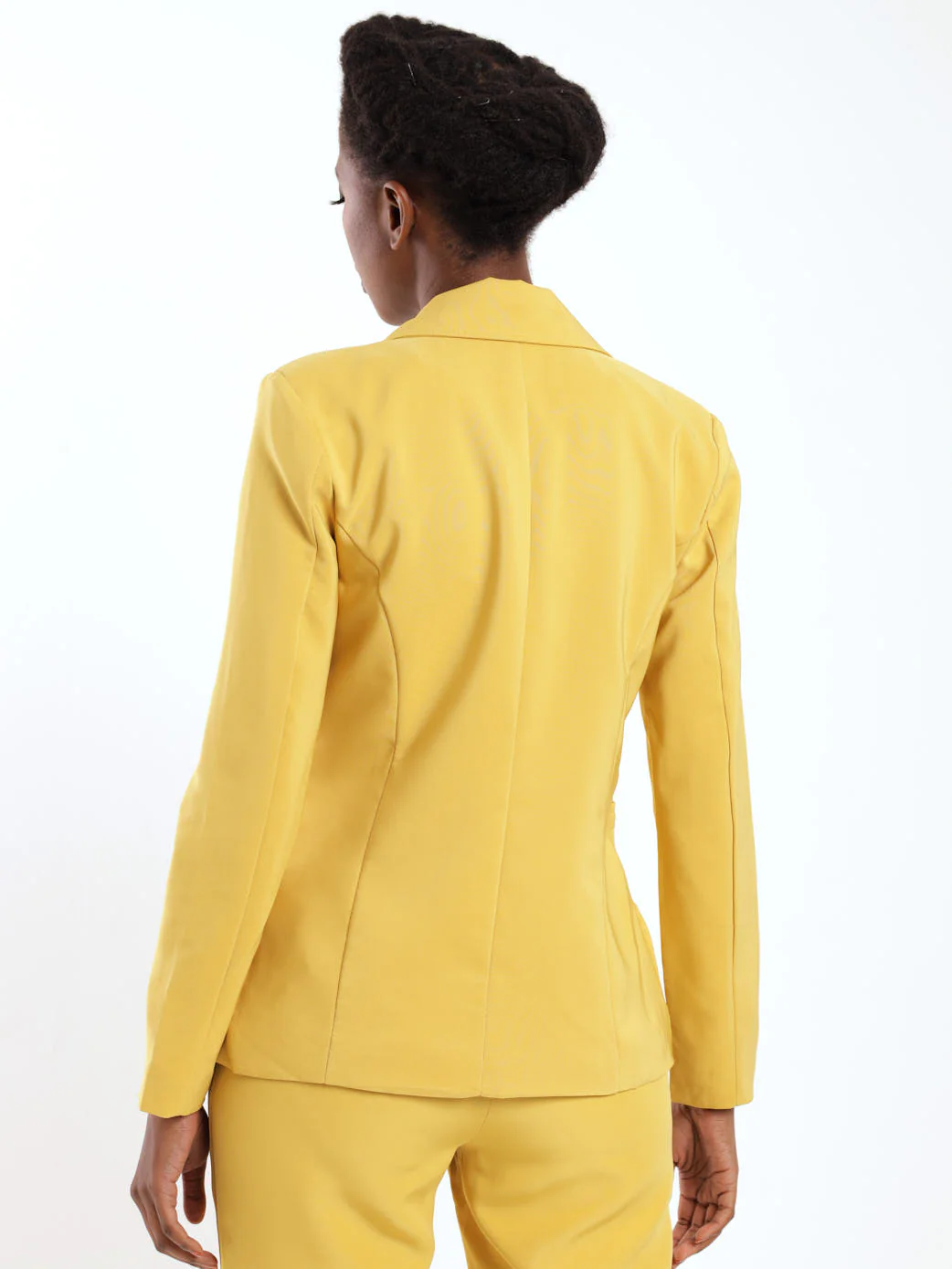 Fancy Button Blazer - Chartreuse - Image 4