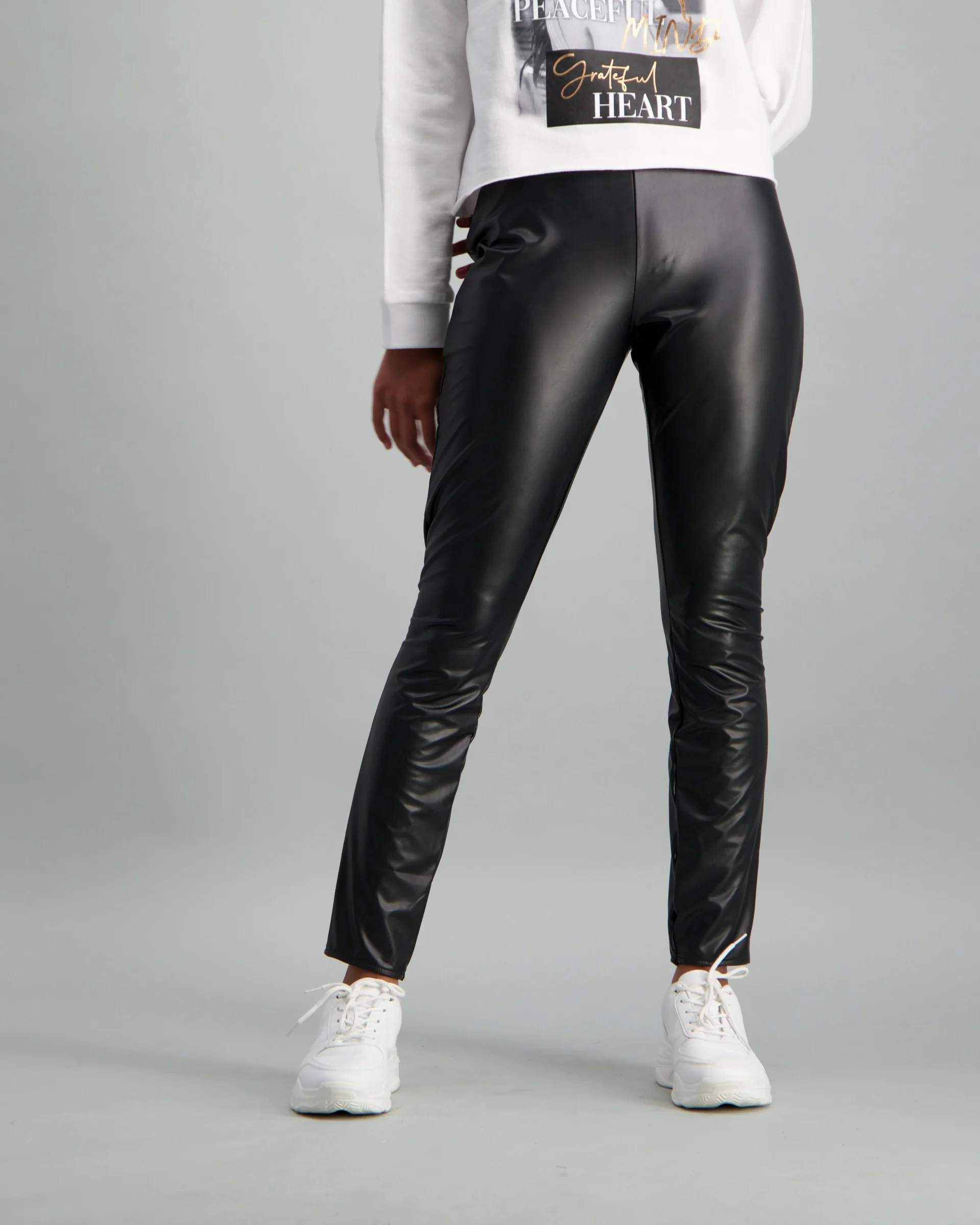 Faux Leather Legging - Black