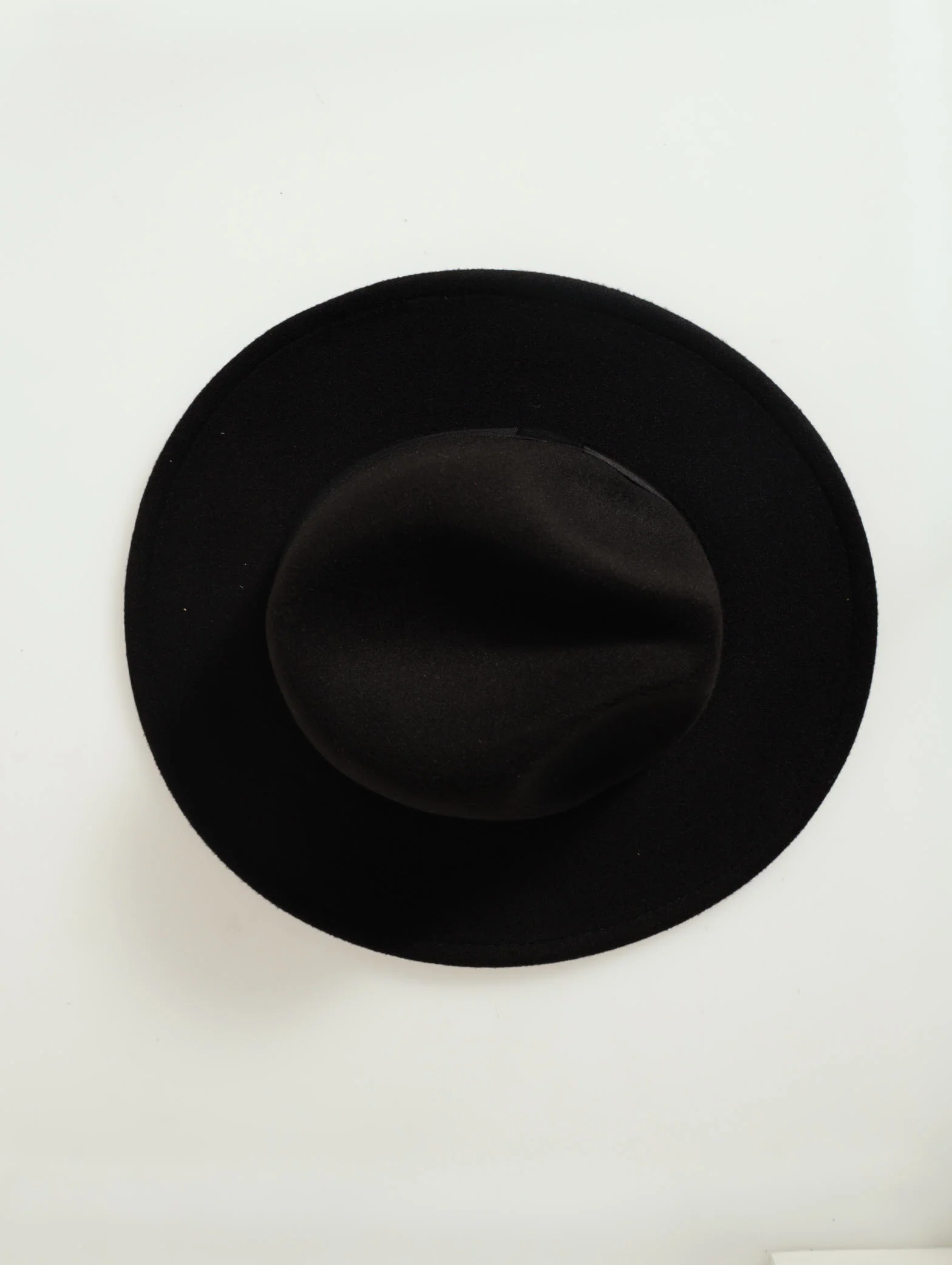 Felt Fedora Hat - Black - Image 3