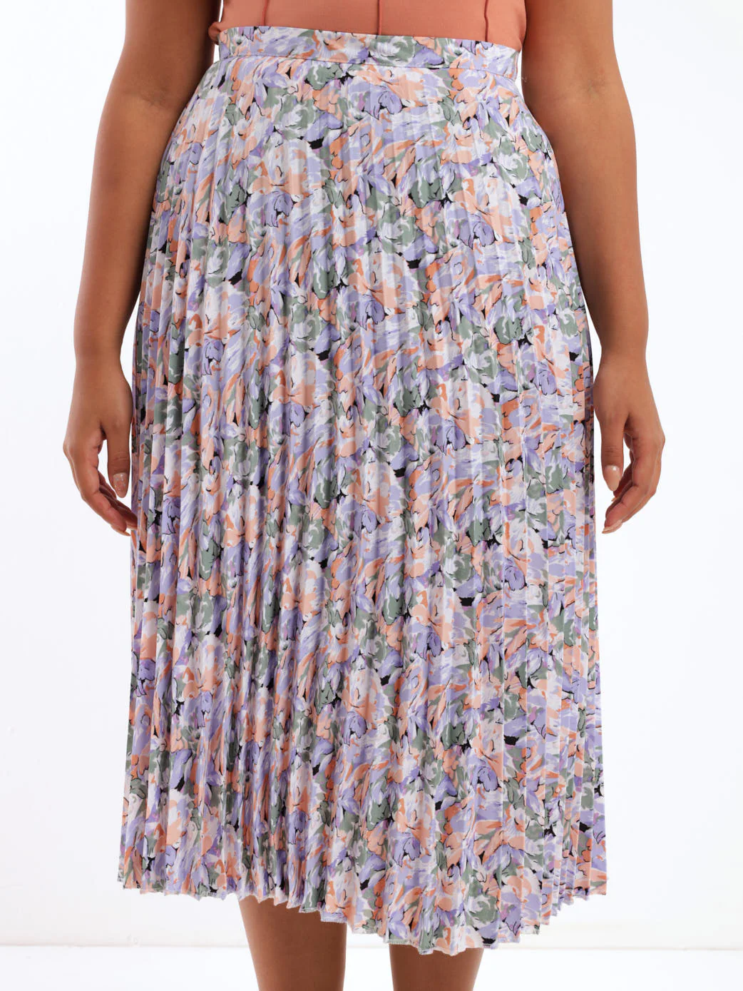 Floral Pleated Skirt - Image 2