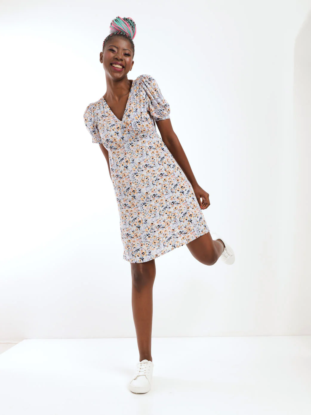 Floral Tea Dress - Image 2