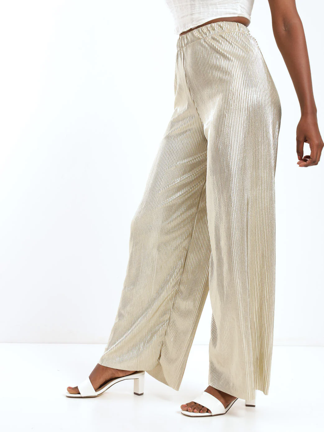 Foil Bodre Pant - Gold - Image 3