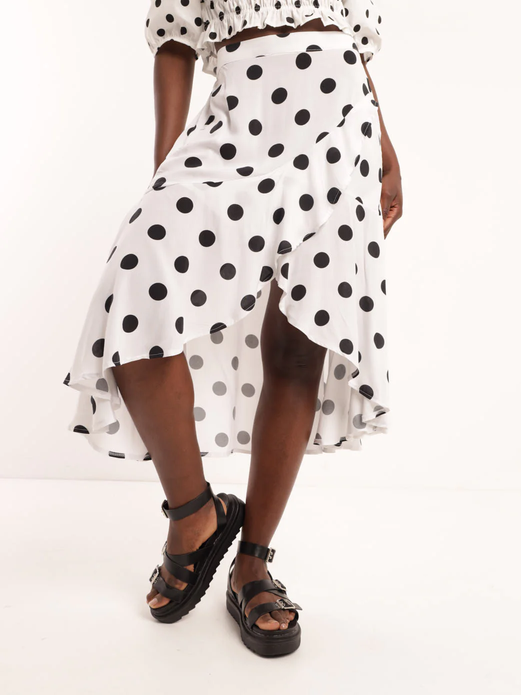 Frill Midi Skirt