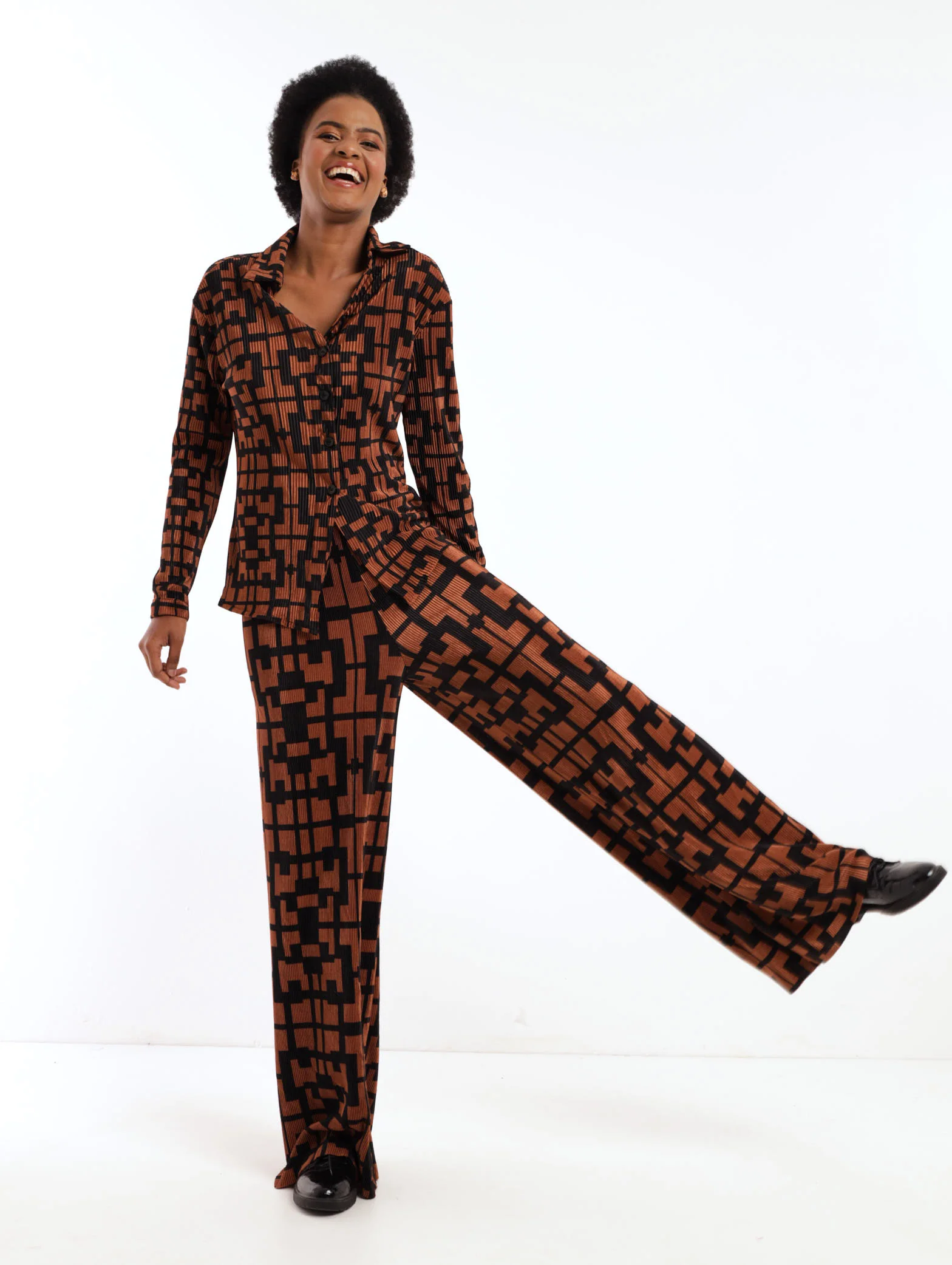 Geo Print Bodre Pant - Image 2