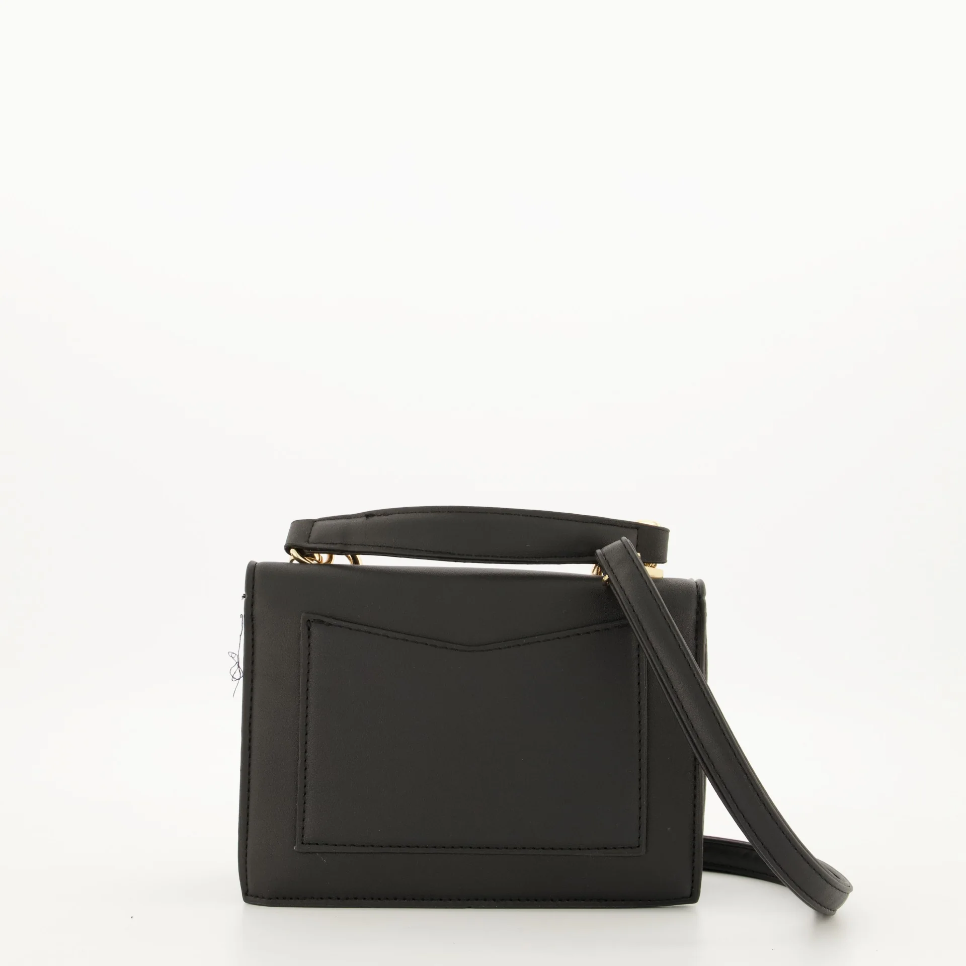 Gold Clasp Top Handle Satchel - Image 4