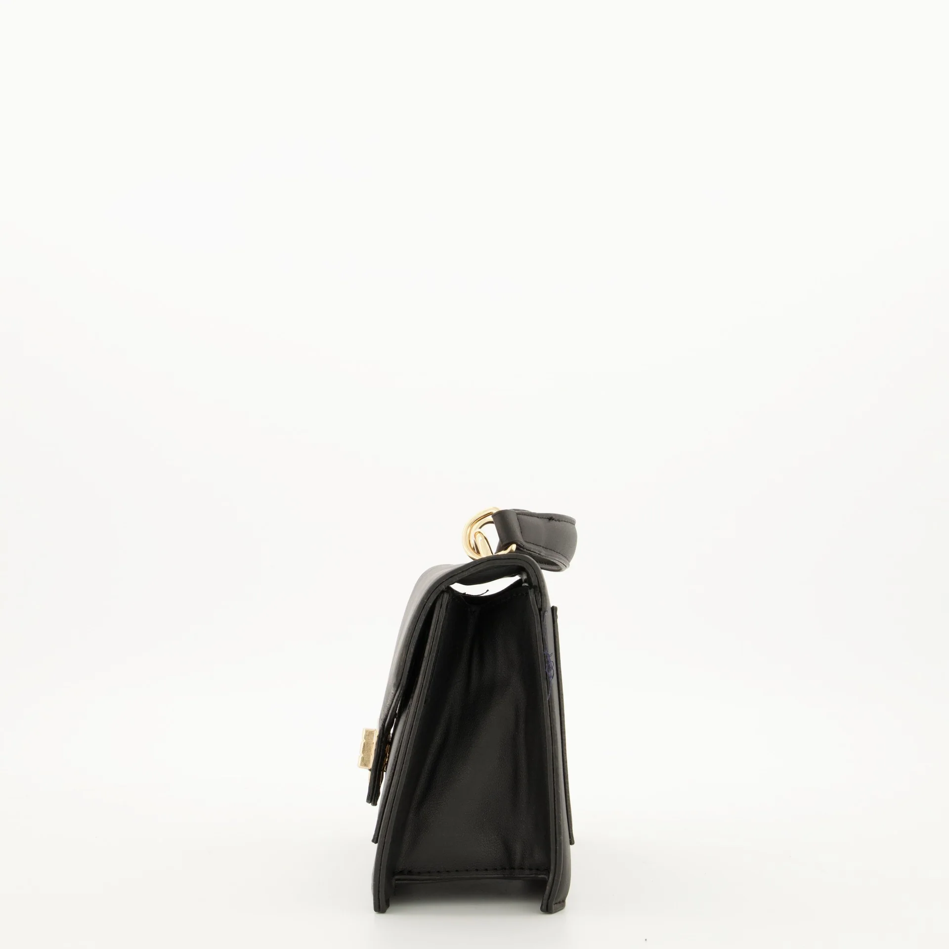 Gold Clasp Top Handle Satchel - Image 5