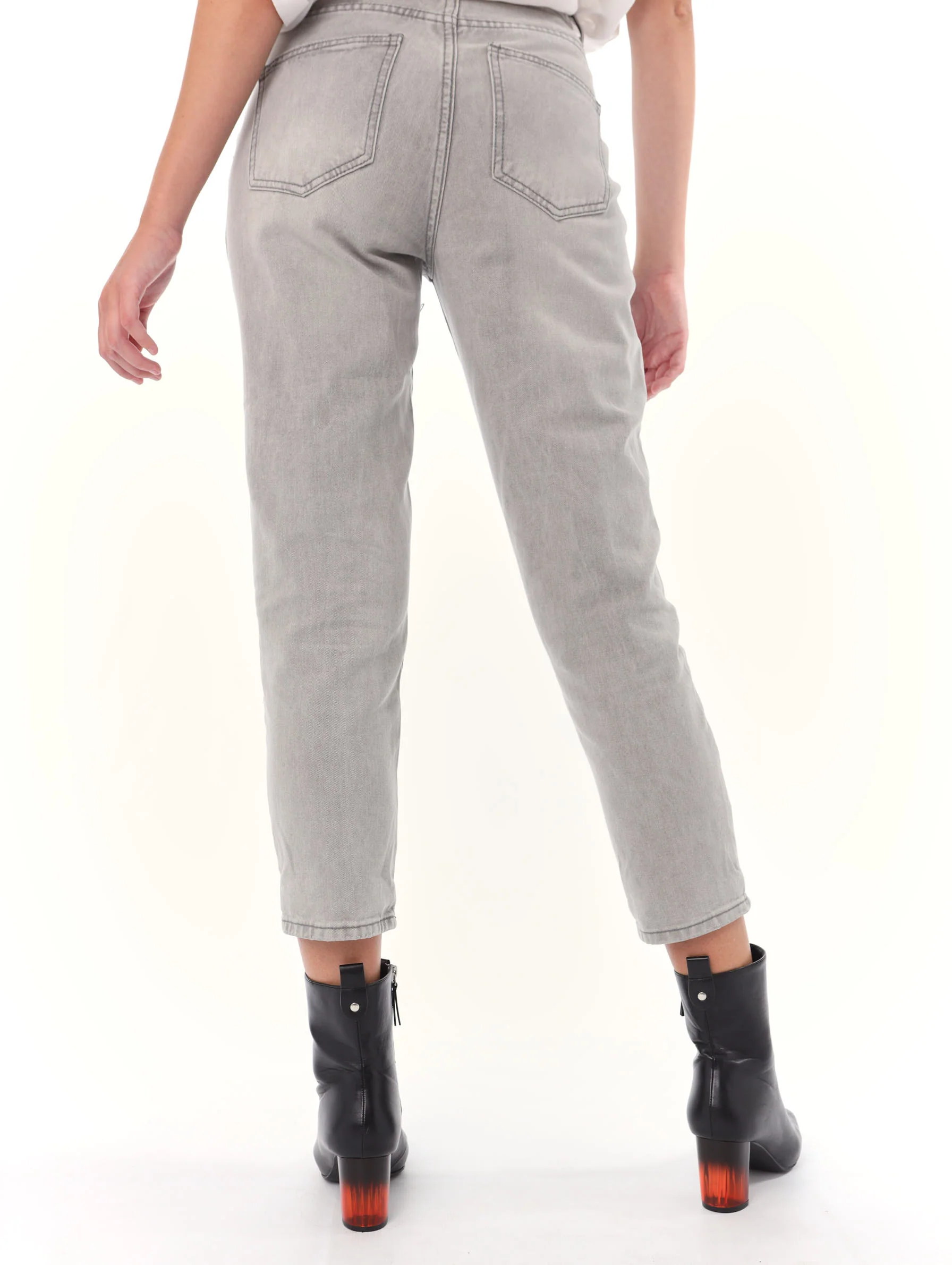 Grey Classic Mom Jean - Image 3