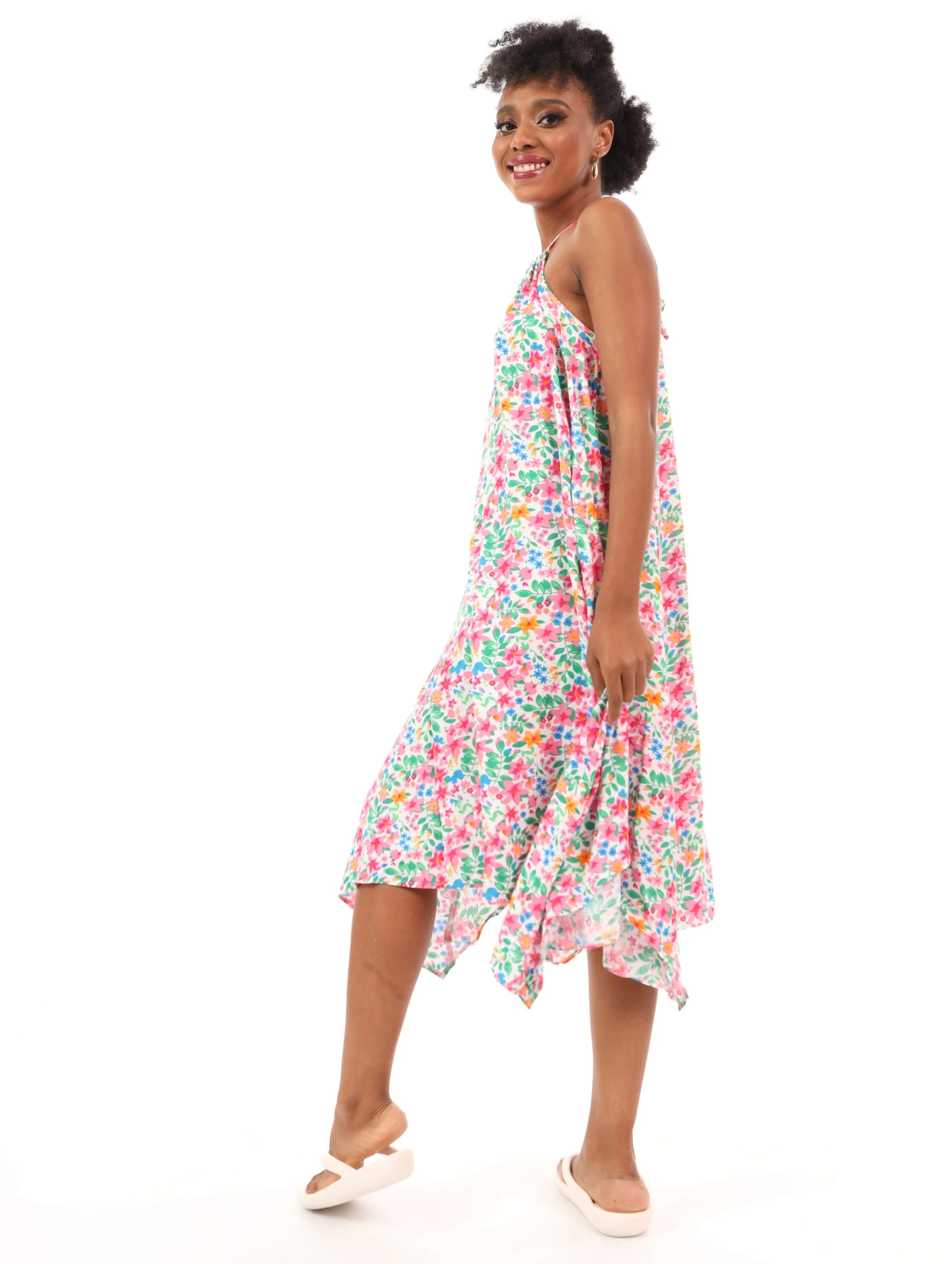 Halter Hanky Hem Dress - Image 2
