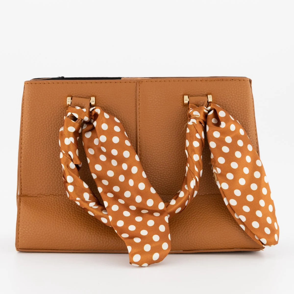 Handle Tote Bag - Tan