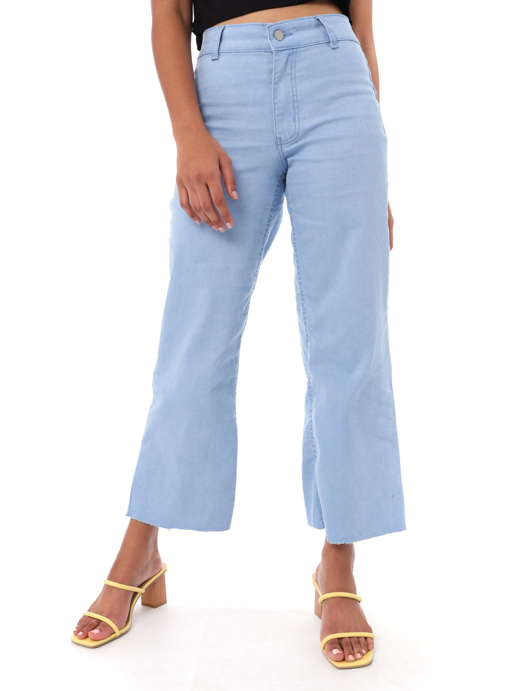 Hi-Waist Color Culotte - Blue