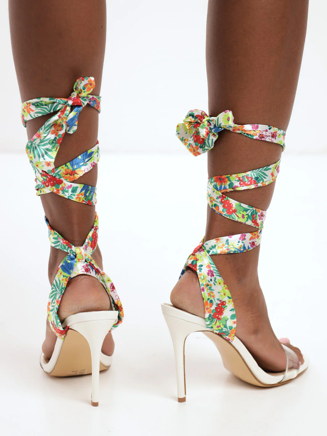 High Stiletto Vinyl Heel - White - Image 3