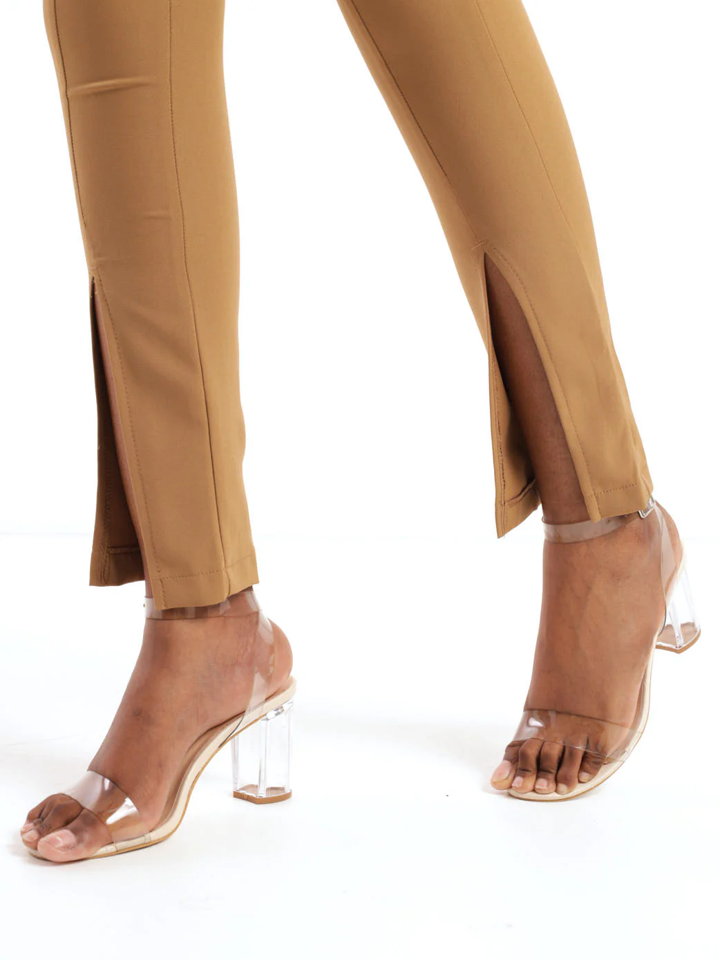 High-Waisted Slim Leg Pant - Tobacco - Image 6