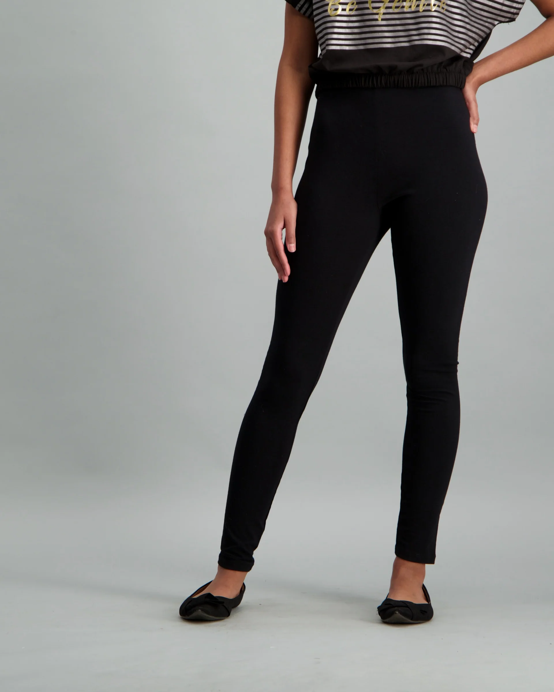 High-Waisted Leggings - Black