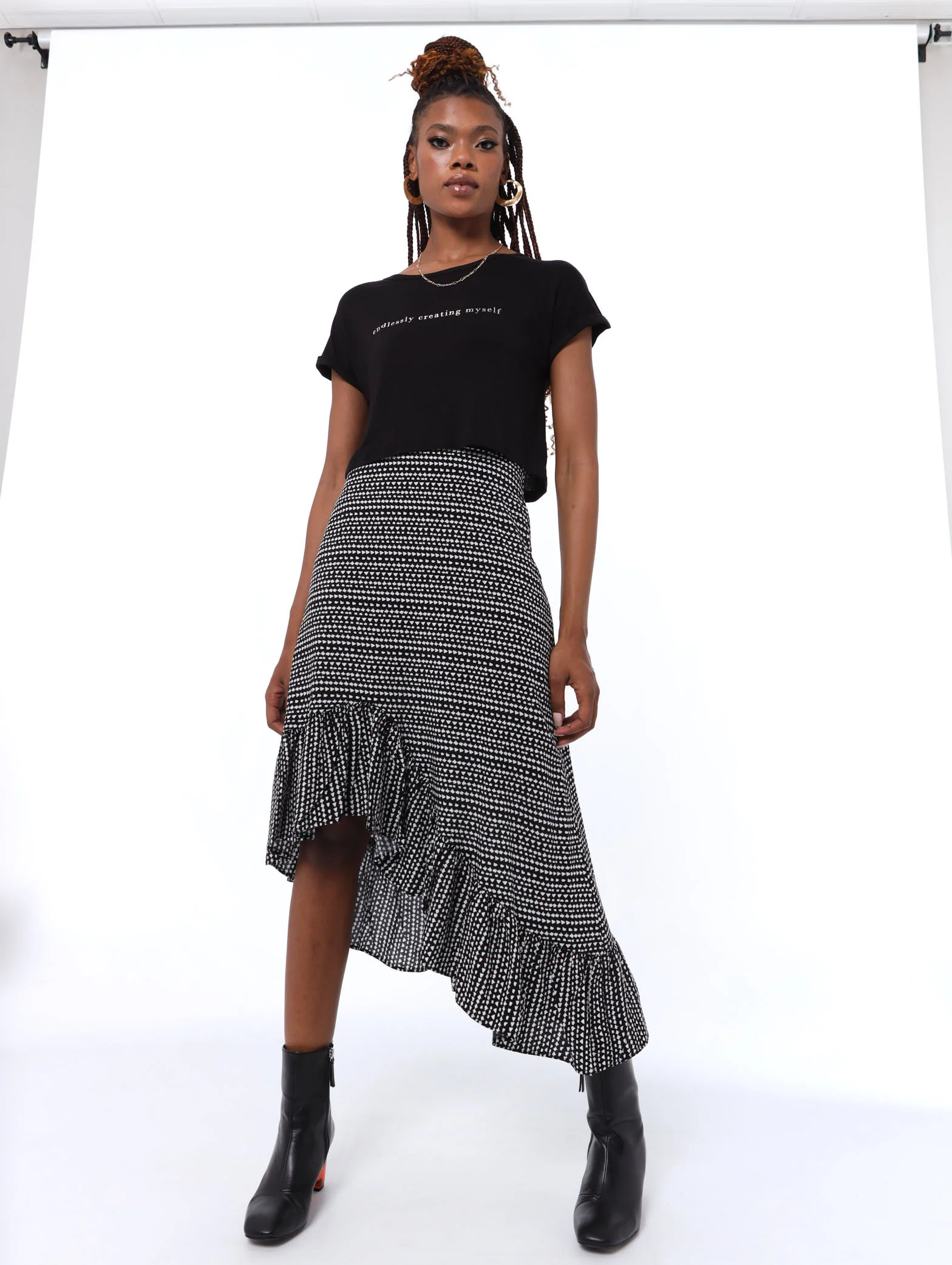 Hip Grazer Createself Top - Black - Image 2