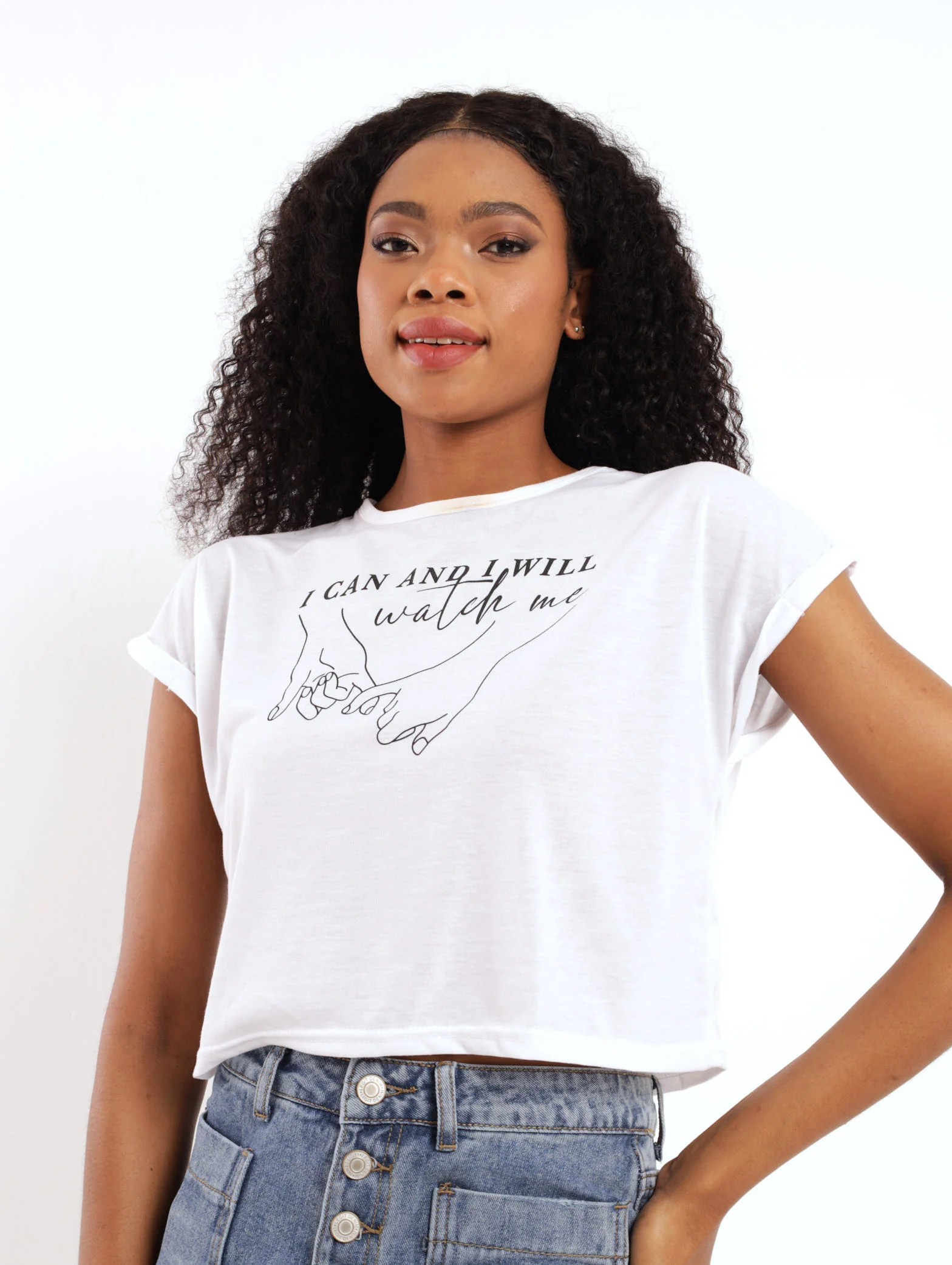 I Can Hip Grazer Top - White