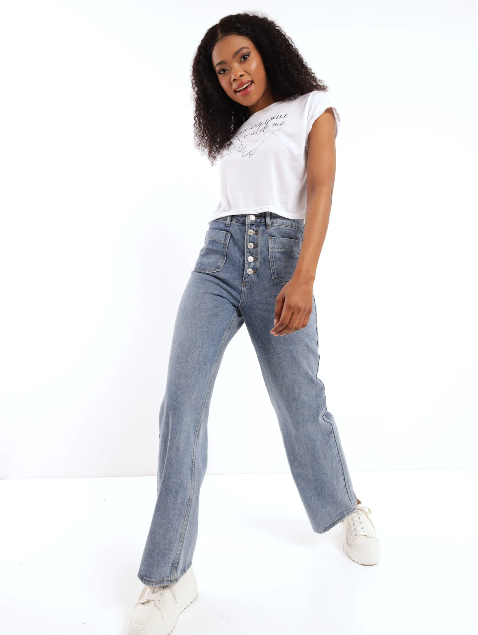 I Can Hip Grazer Top - White - Image 2