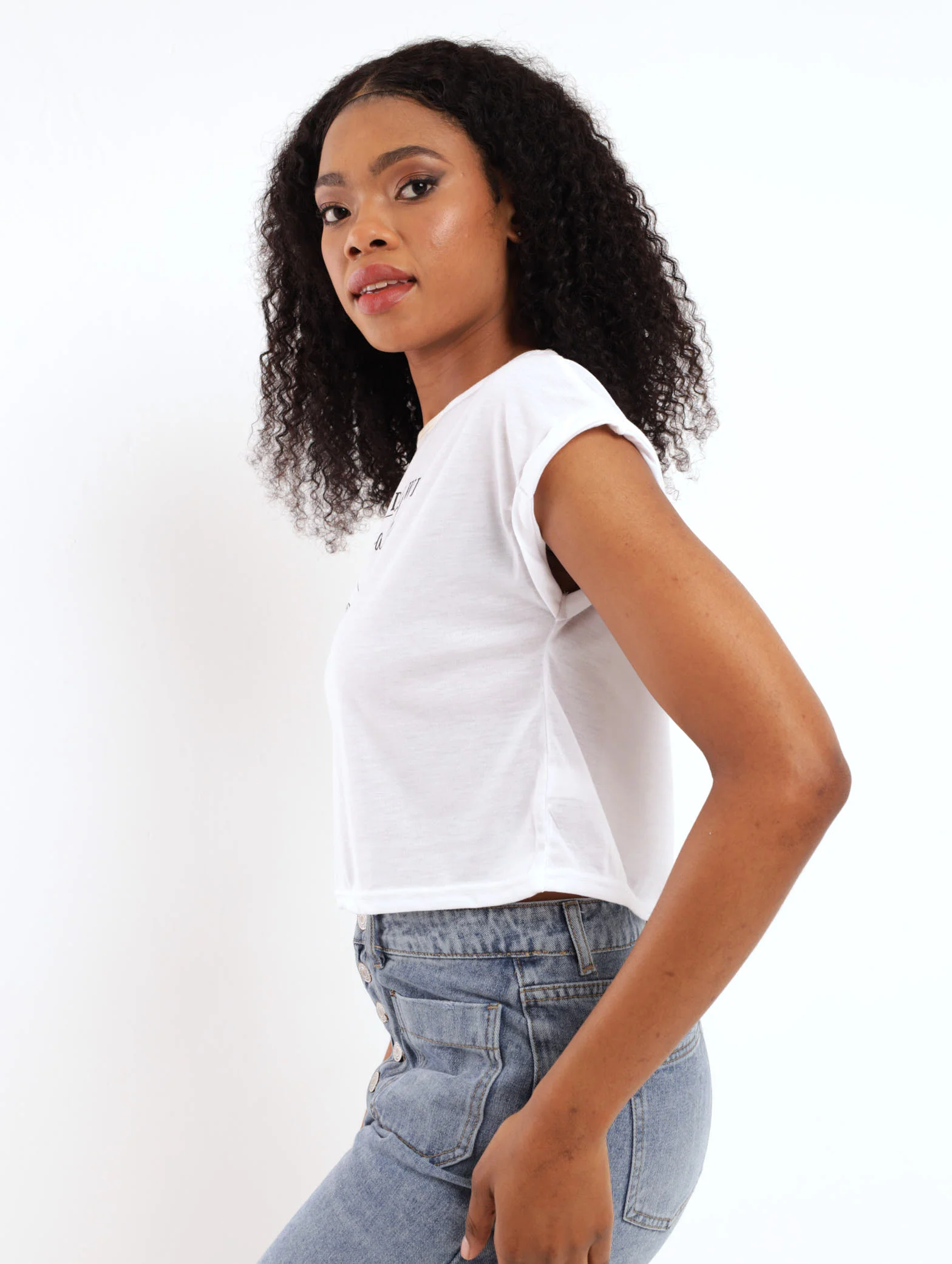 I Can Hip Grazer Top - White - Image 3