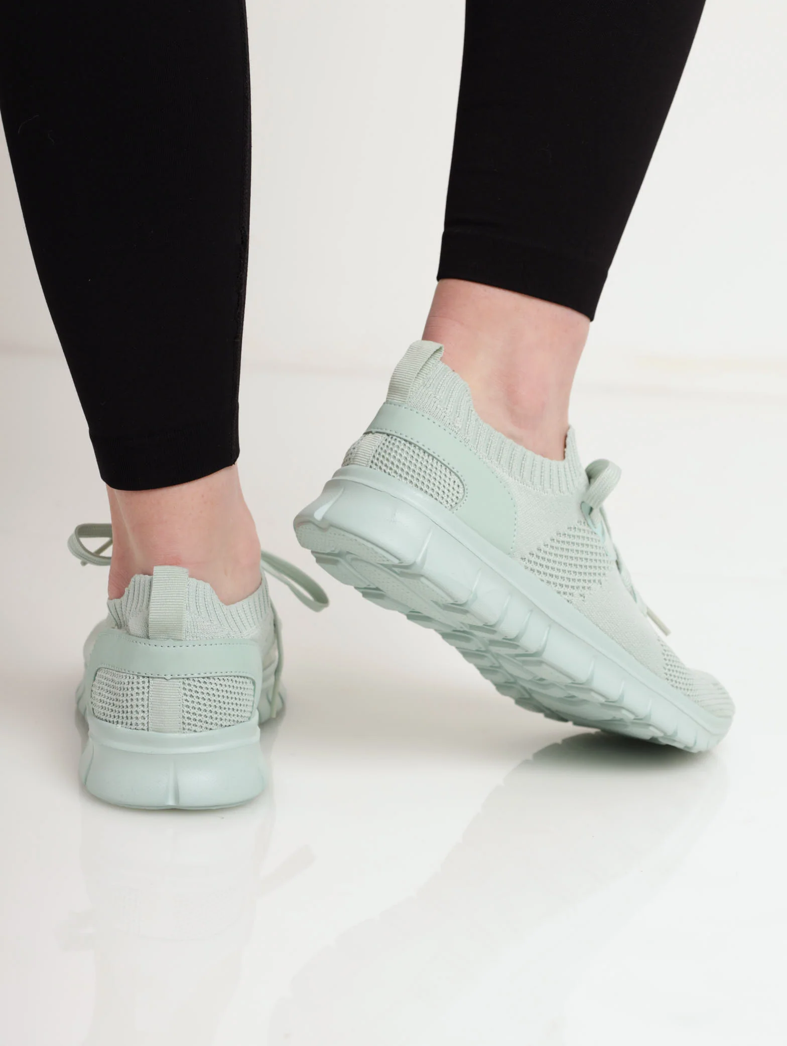 Knitted Sneaker - Sage - Image 3