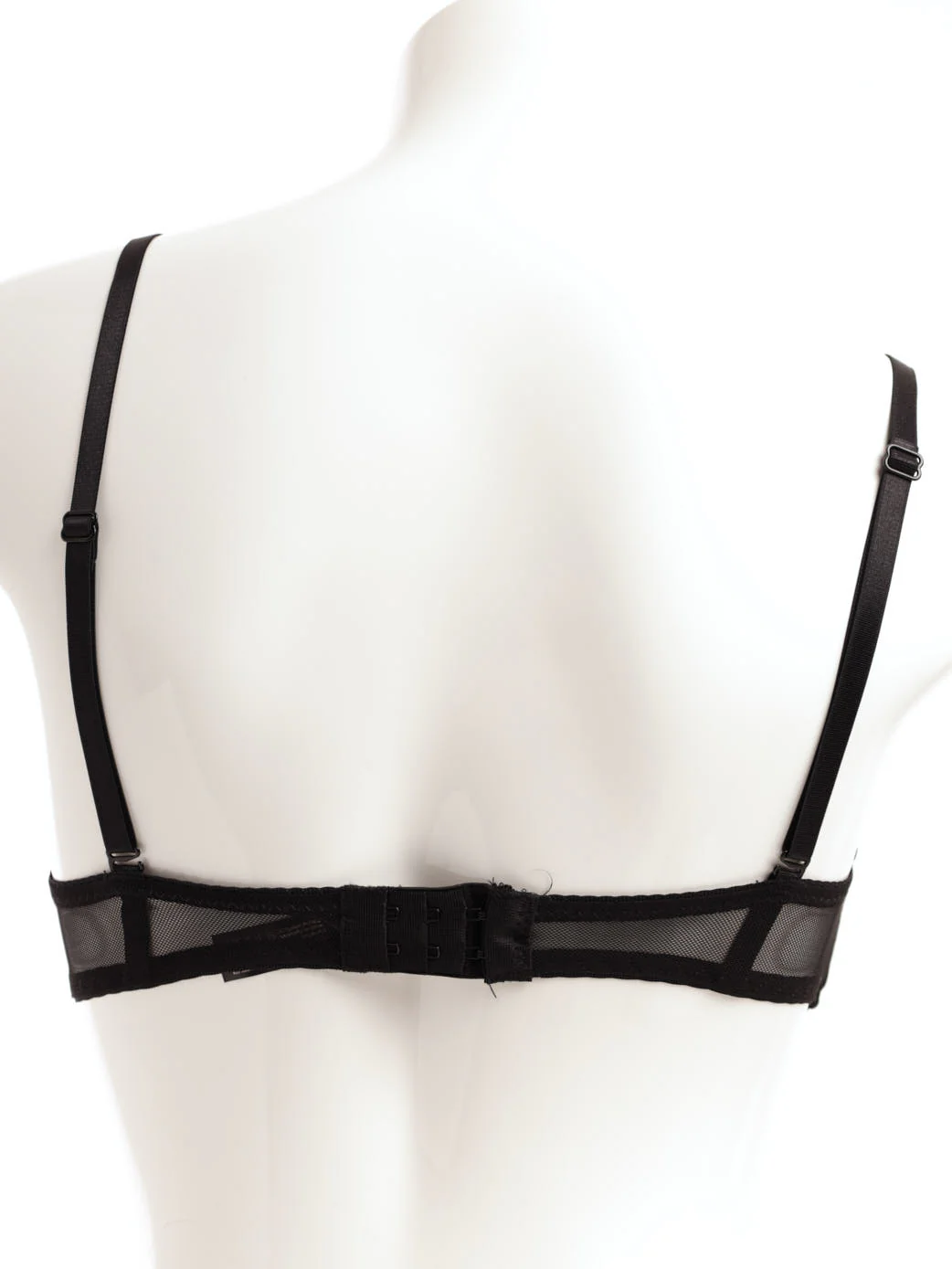 Lace Balconette Bra - Black - Image 2