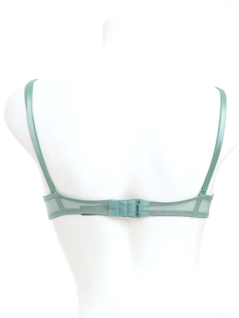 Lace Balconette Bra - Light Green - Image 2