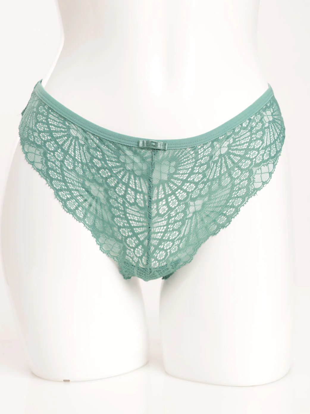 Lace Built Up G-String Panty - Light Green